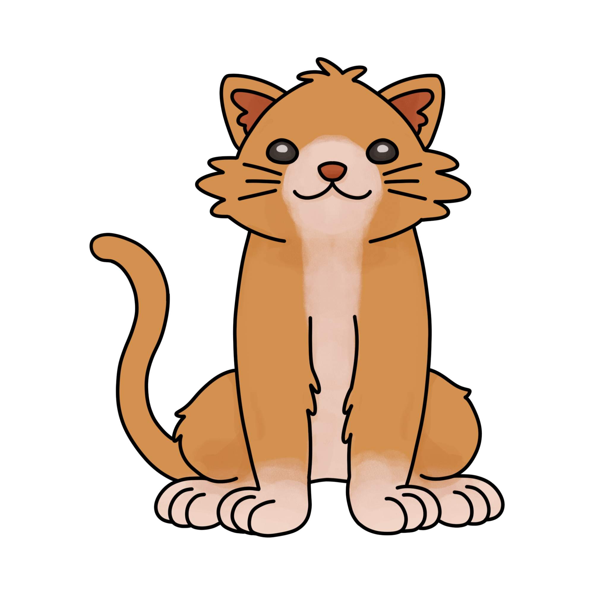 Cat Drawing for Kids - Step-14