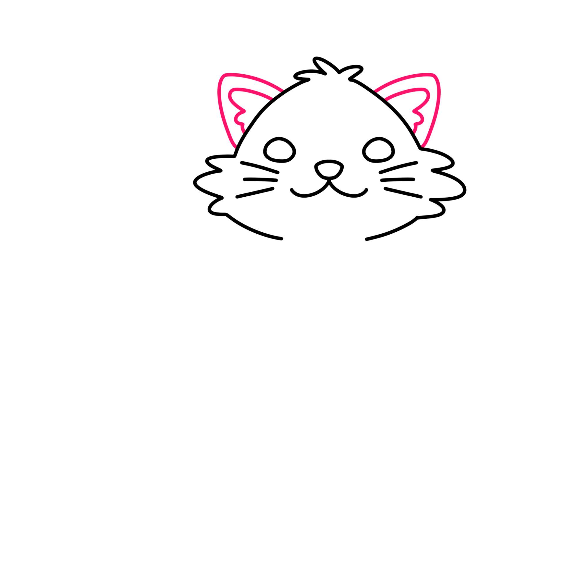 Cat Drawing for Kids - Step-6