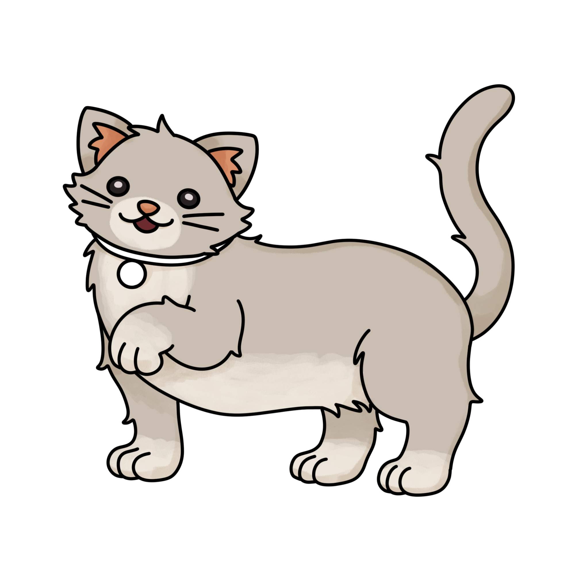 Cute Cat Drawing (easy) - Step-13