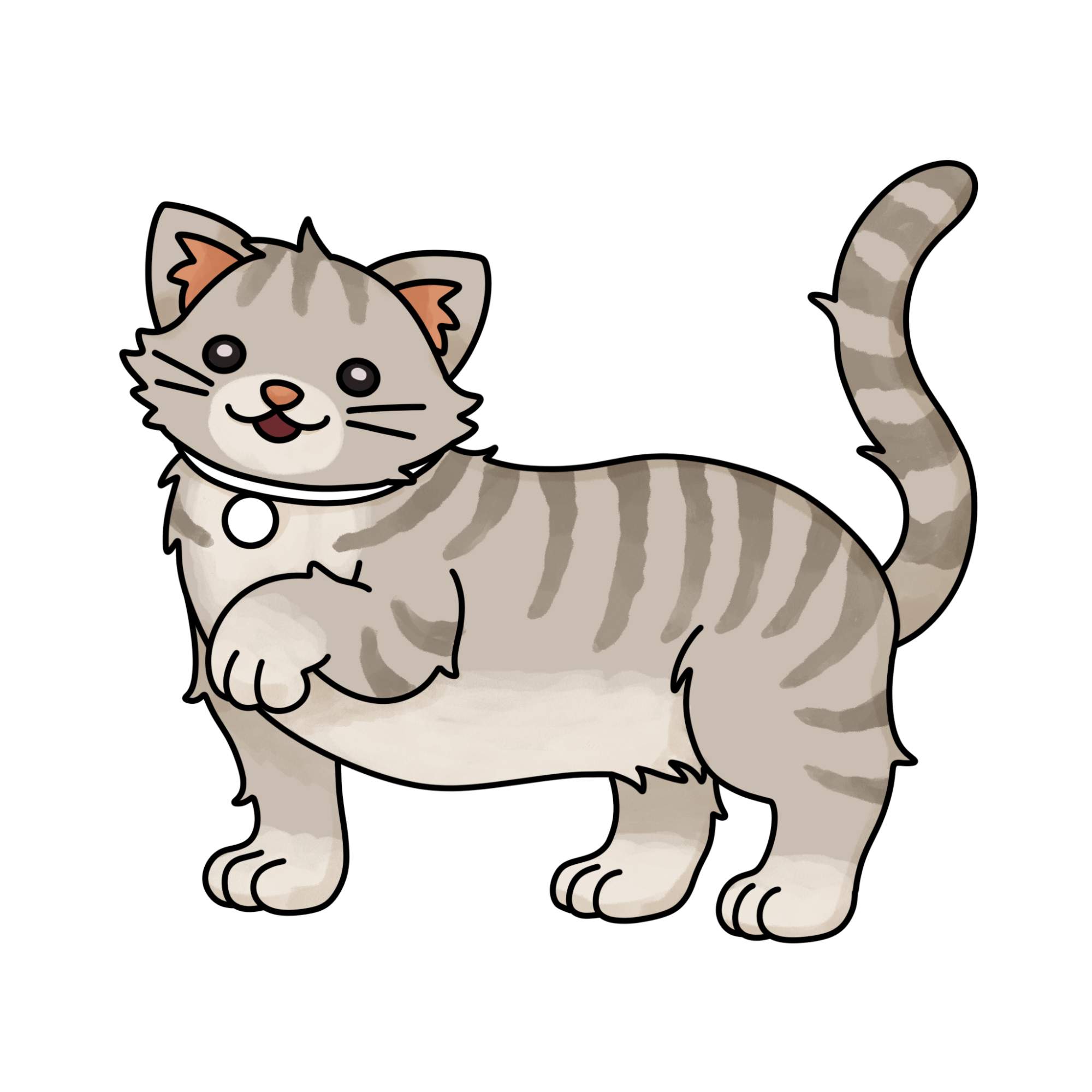 Cute Cat Drawing (easy) - Step-14