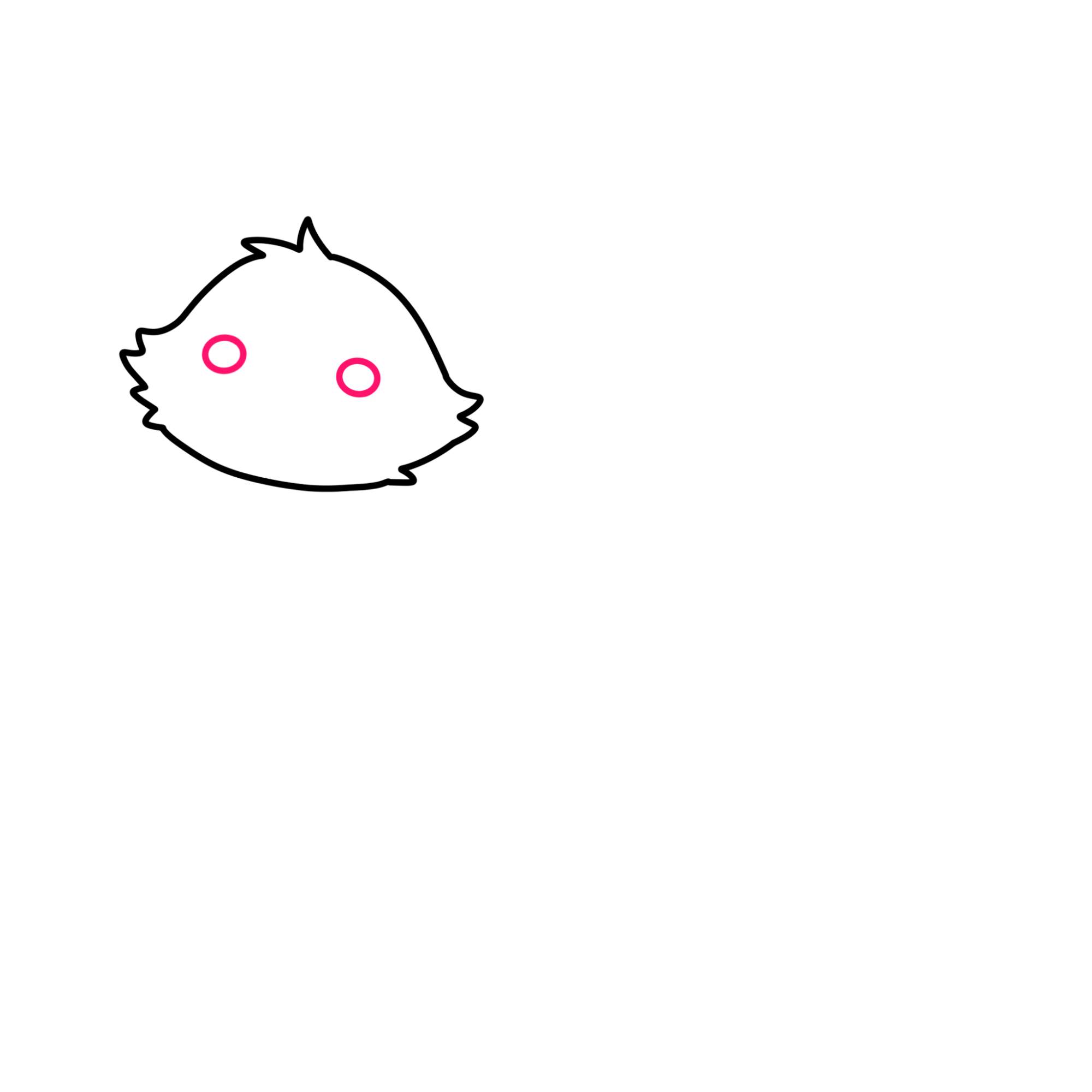 Cute Cat Drawing (easy) - Step-2