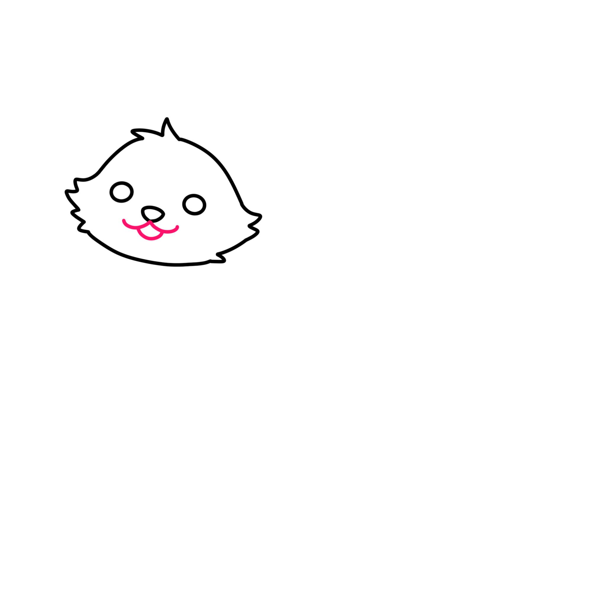 Cute Cat Drawing (easy) - Step-4