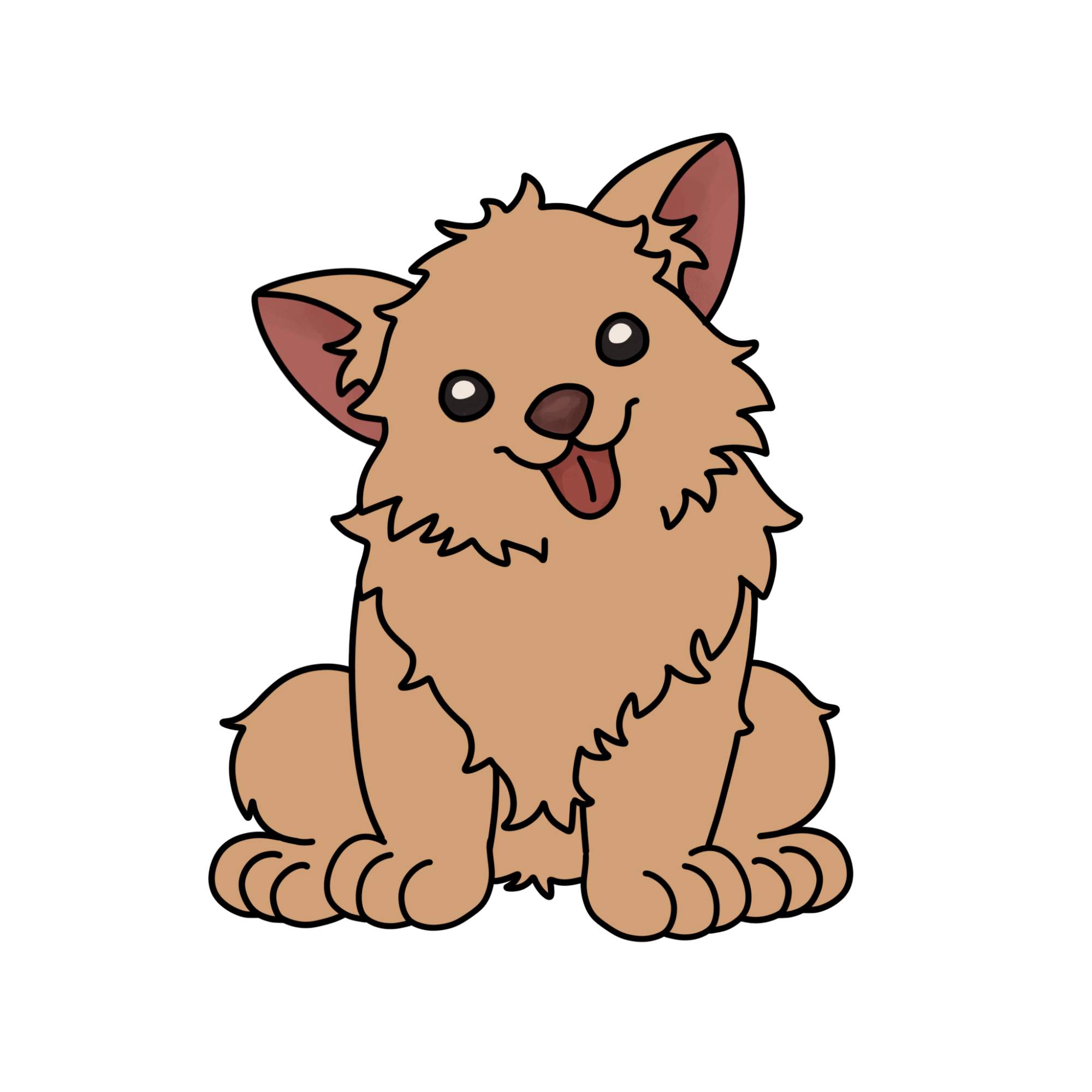 Cute Dog Drawing - Step-15