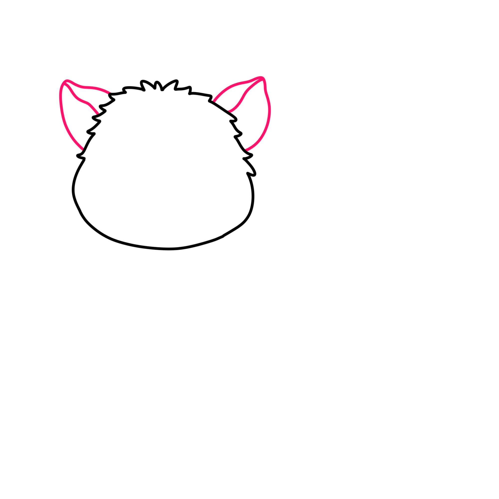 Cute Piglet Drawing - Step-2