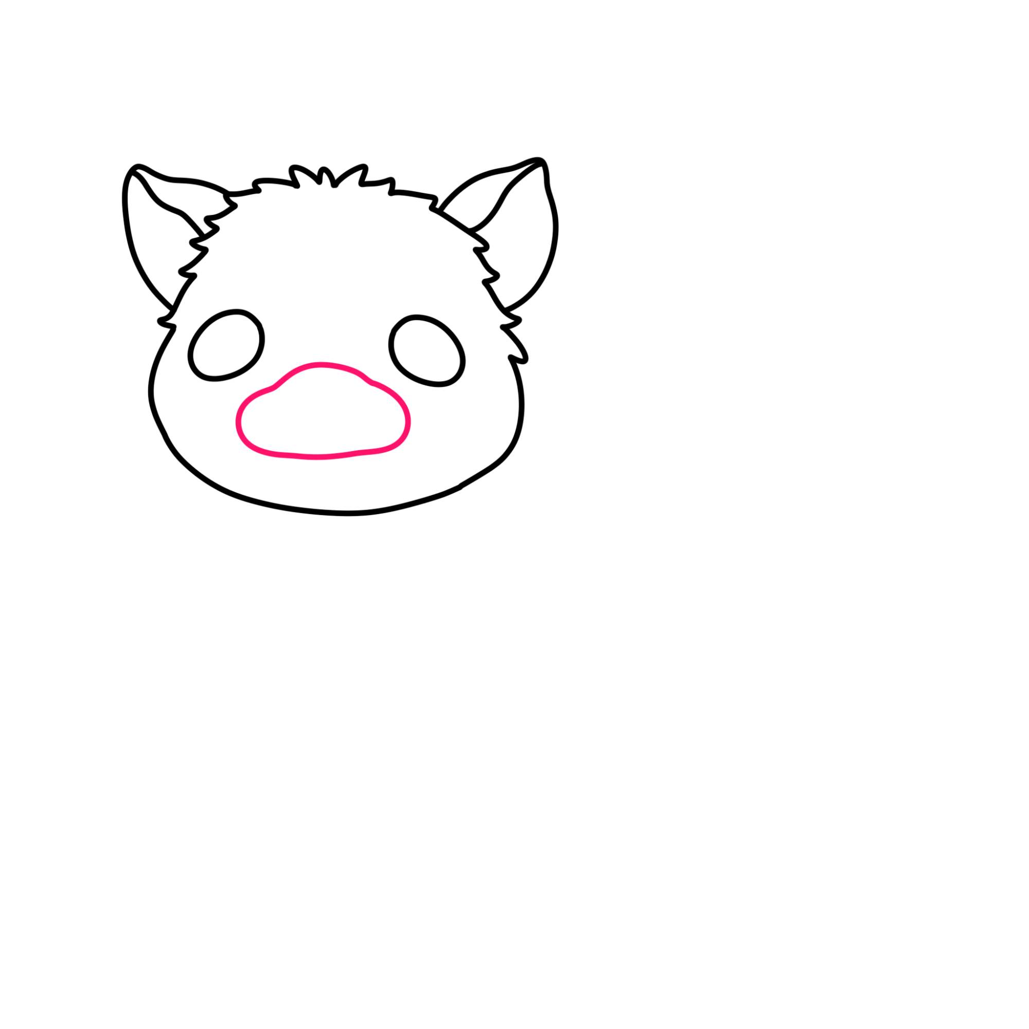 Cute Piglet Drawing - Step-4