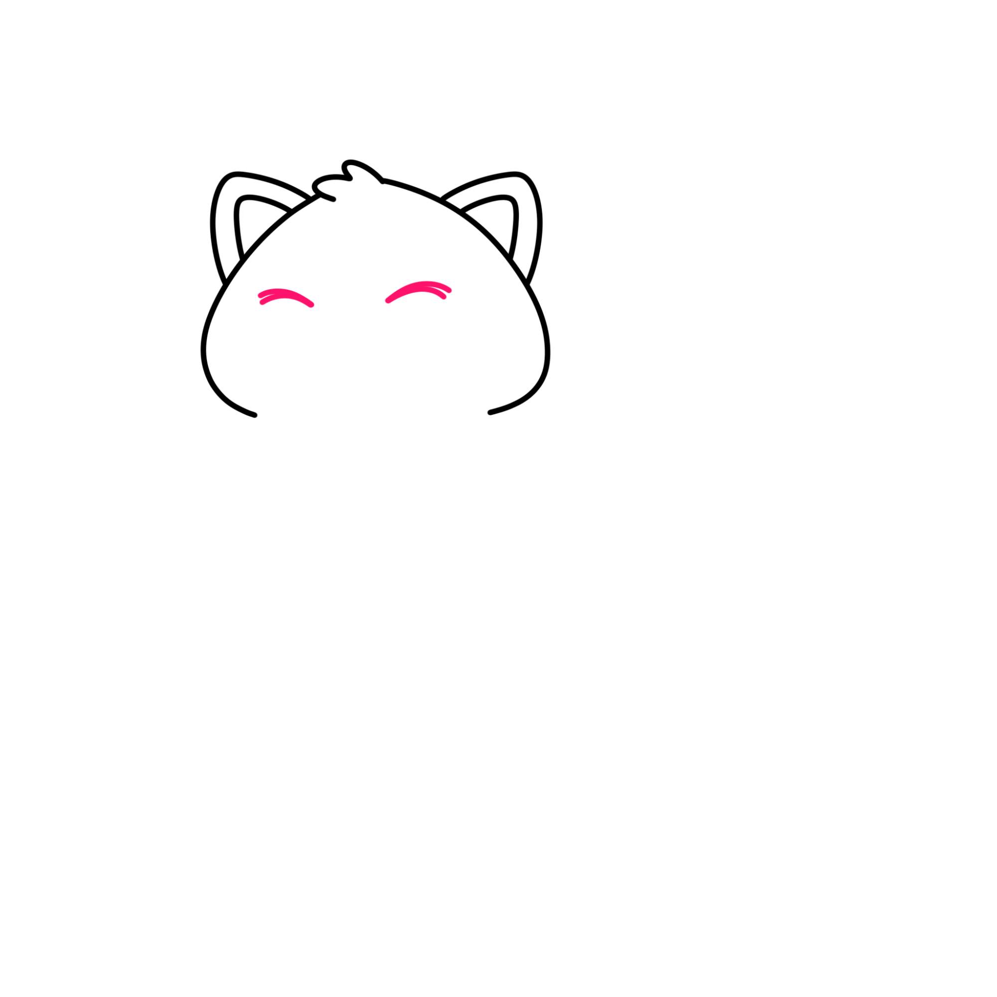 Fat Cat Drawing - Step-3