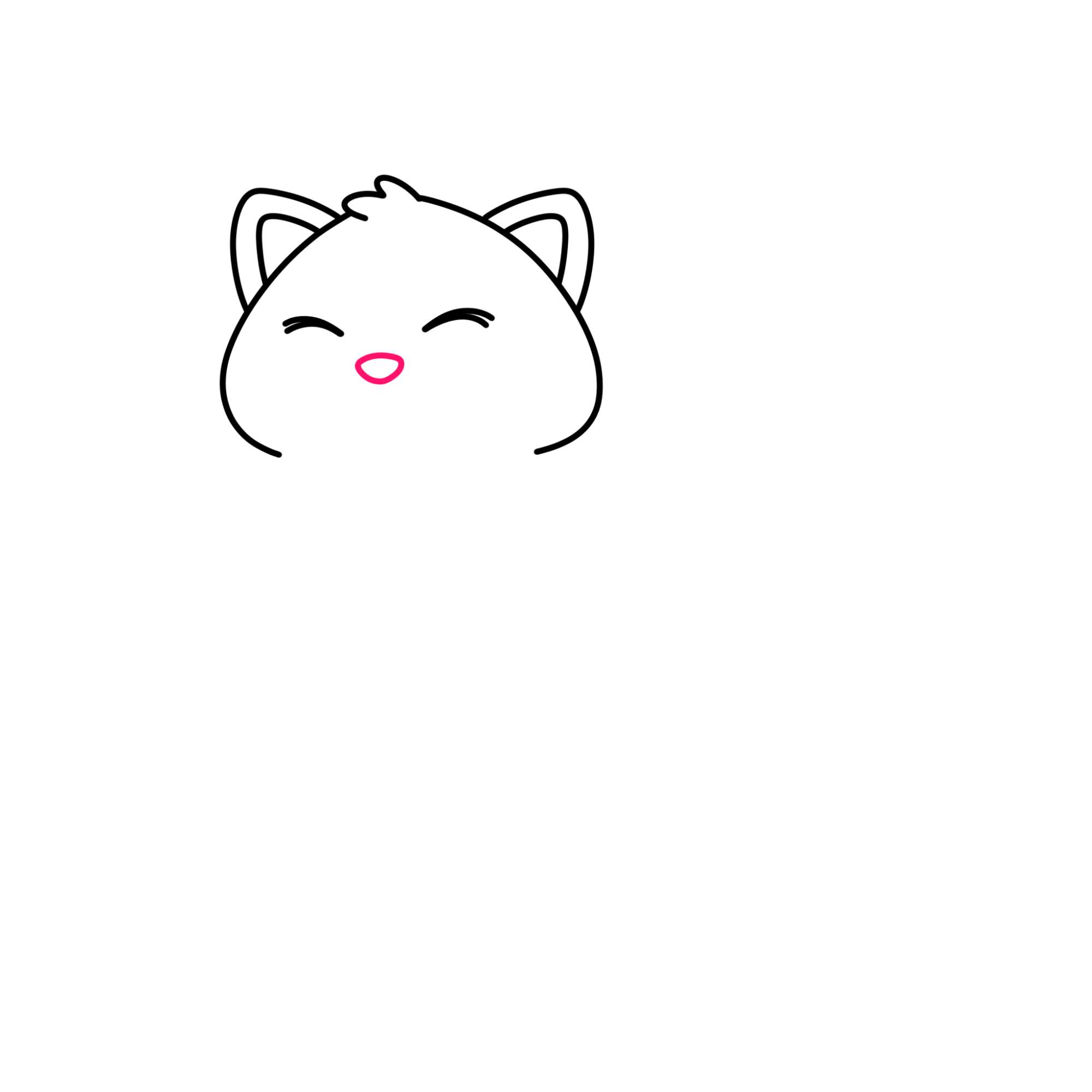 Fat Cat Drawing - Step-4