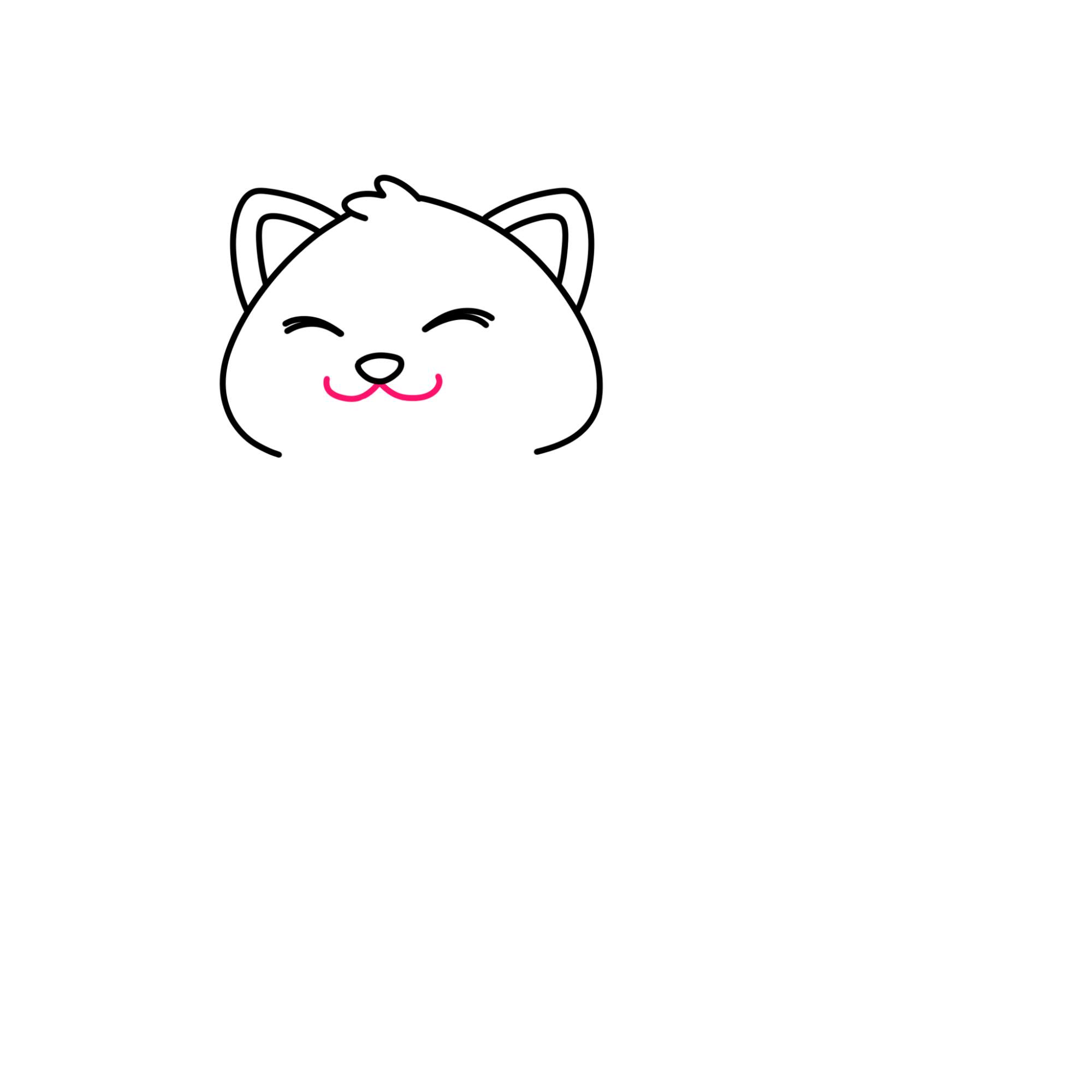 Fat Cat Drawing - Step-5