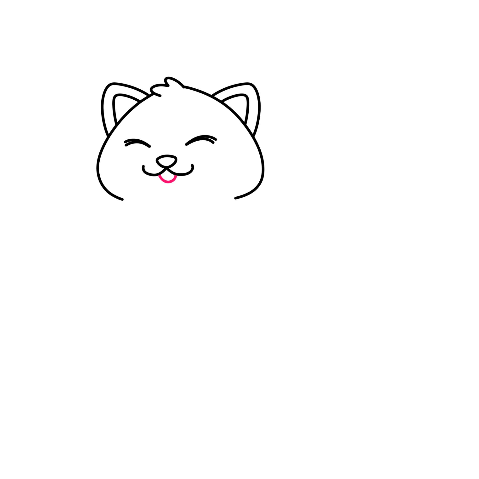 Fat Cat Drawing - Step-6