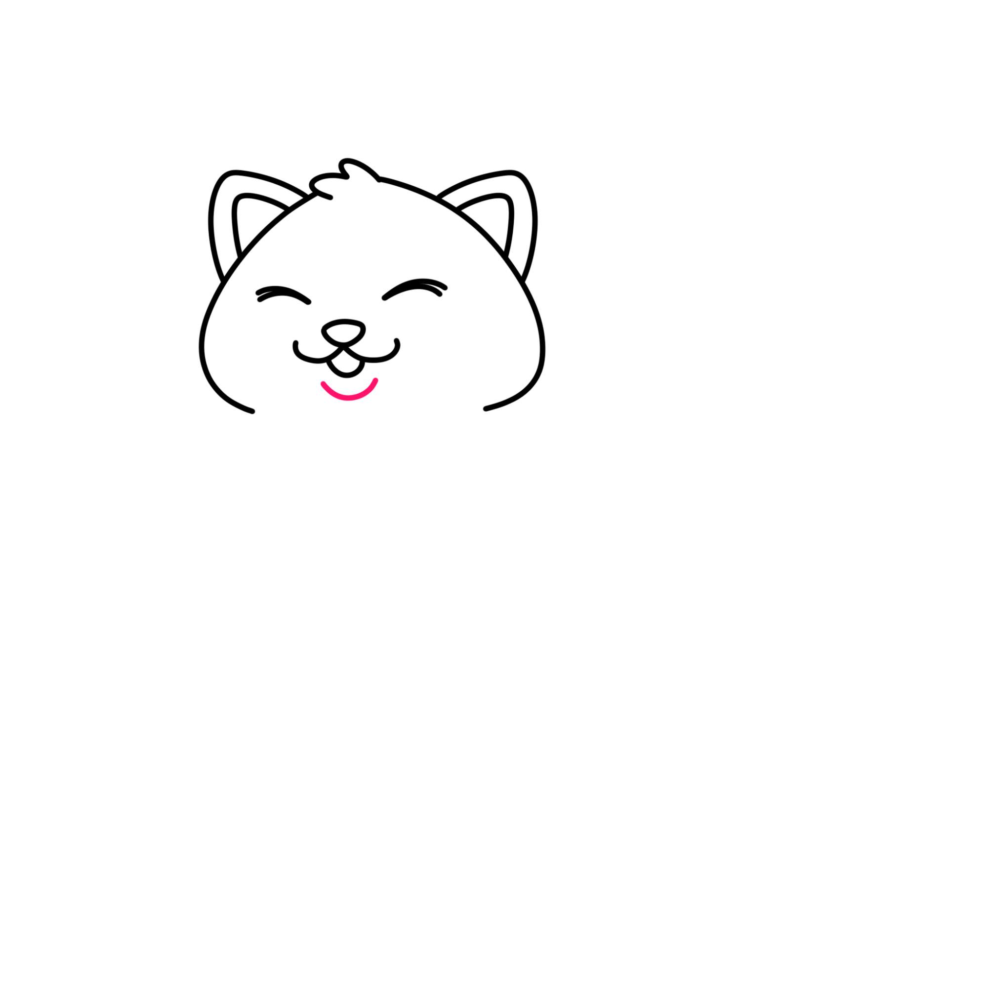 Fat Cat Drawing - Step-7