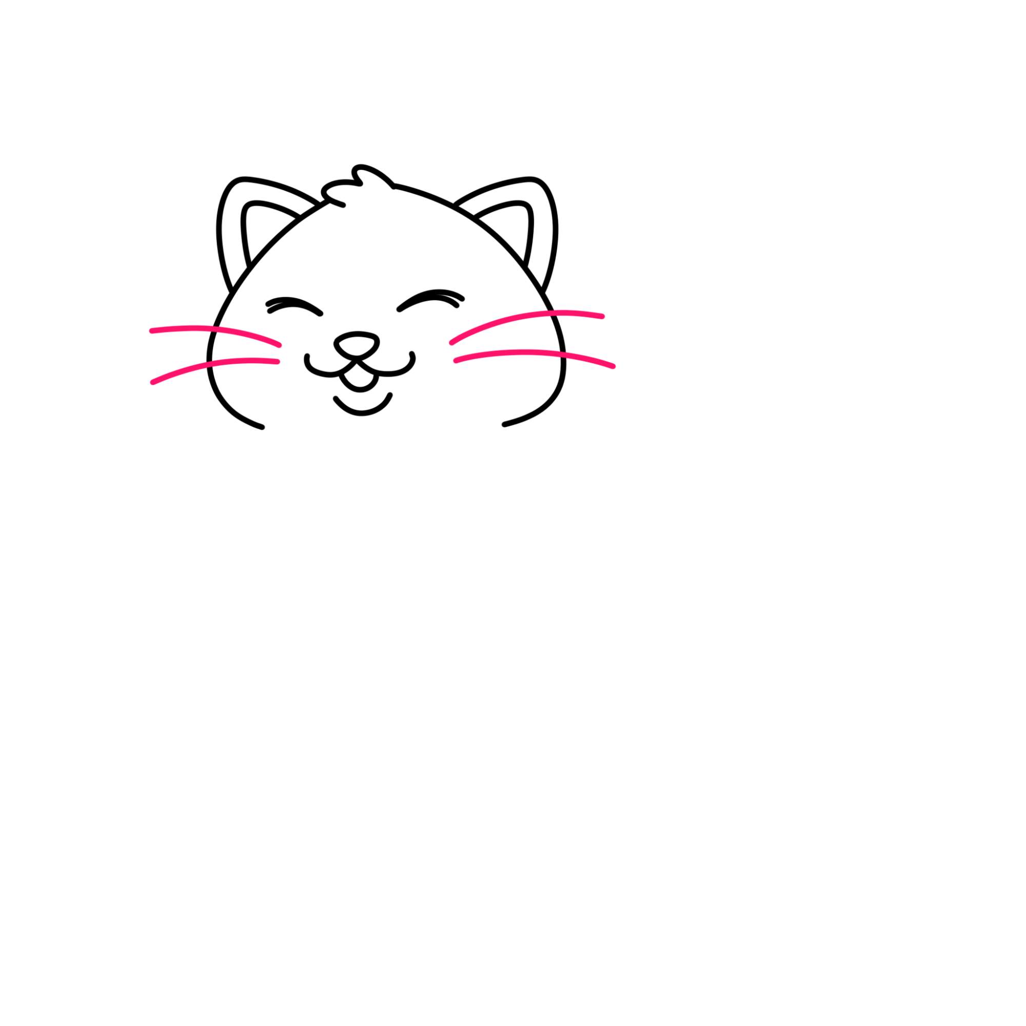 Fat Cat Drawing - Step-8