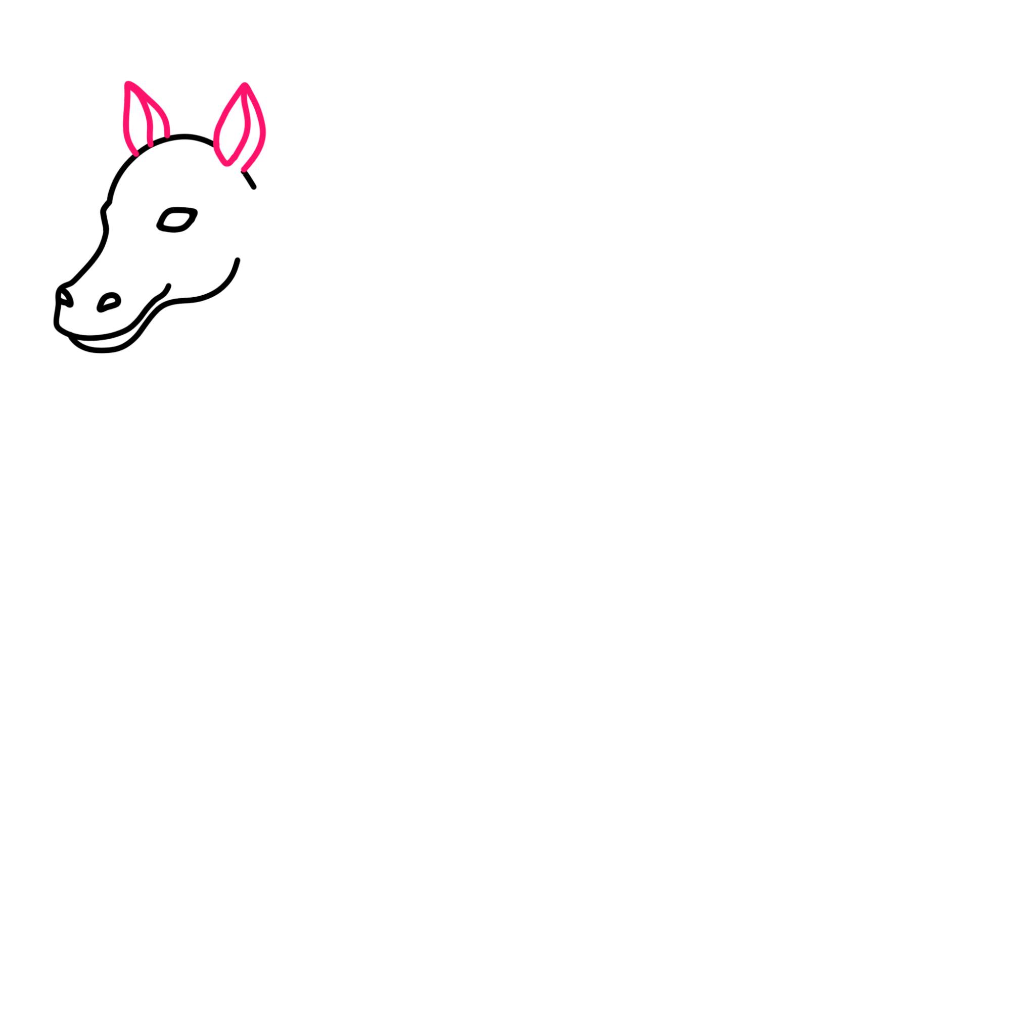 Horse Drawing for Kids - Step-6