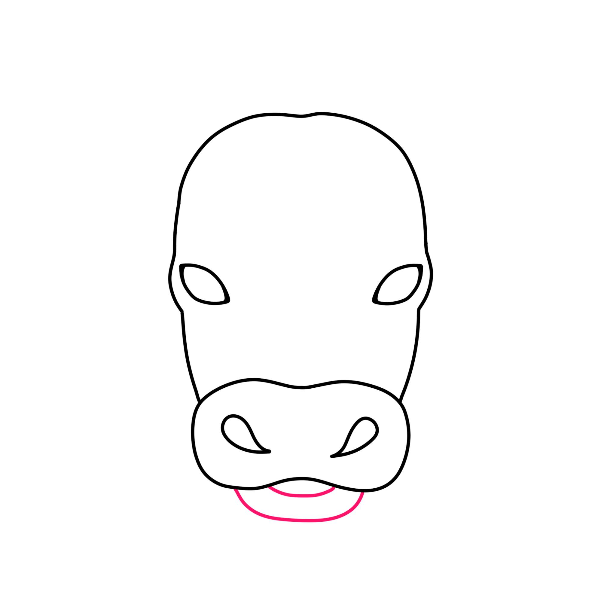 How to Draw a Cow Face - Step-5