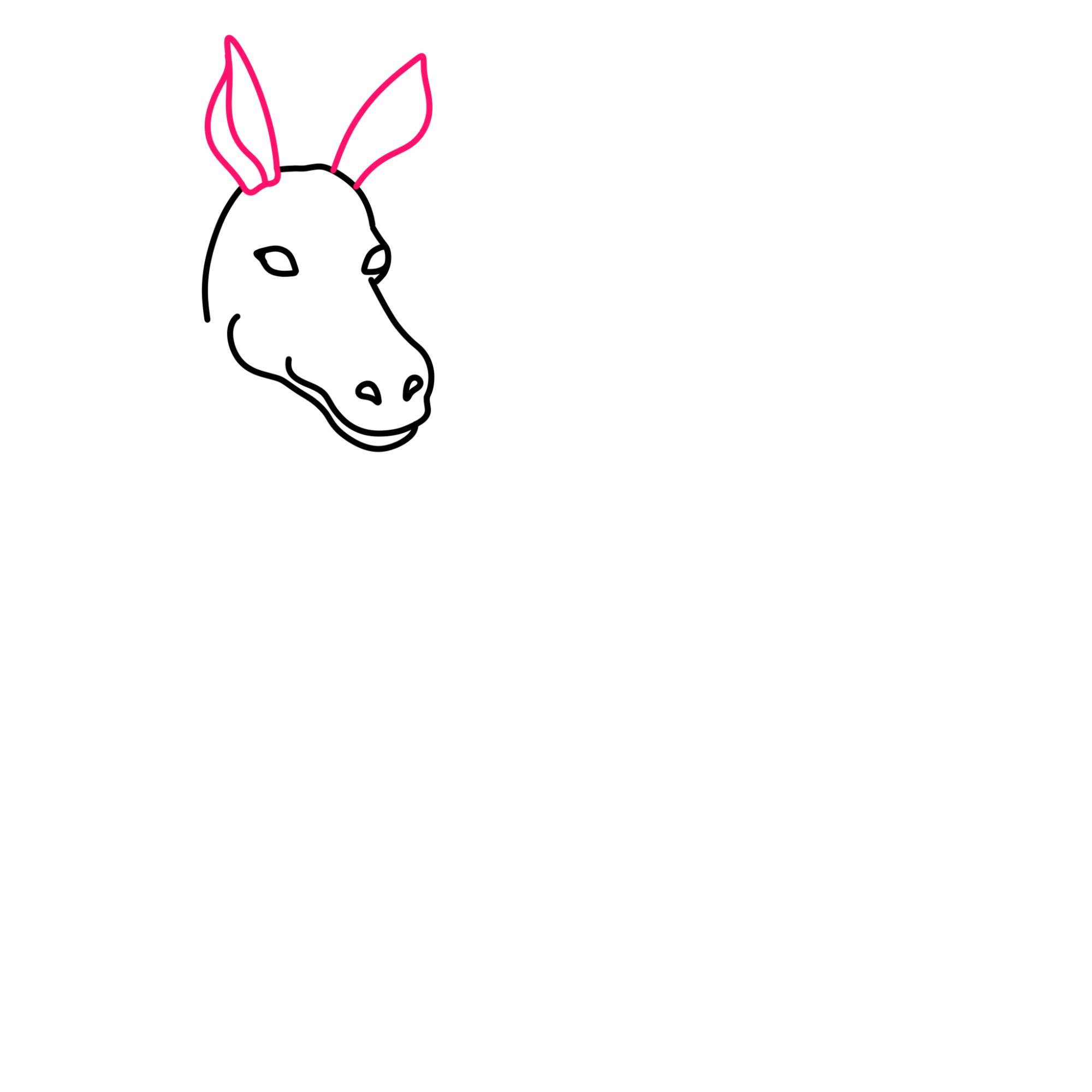 How to Draw a Donkey - Step-6