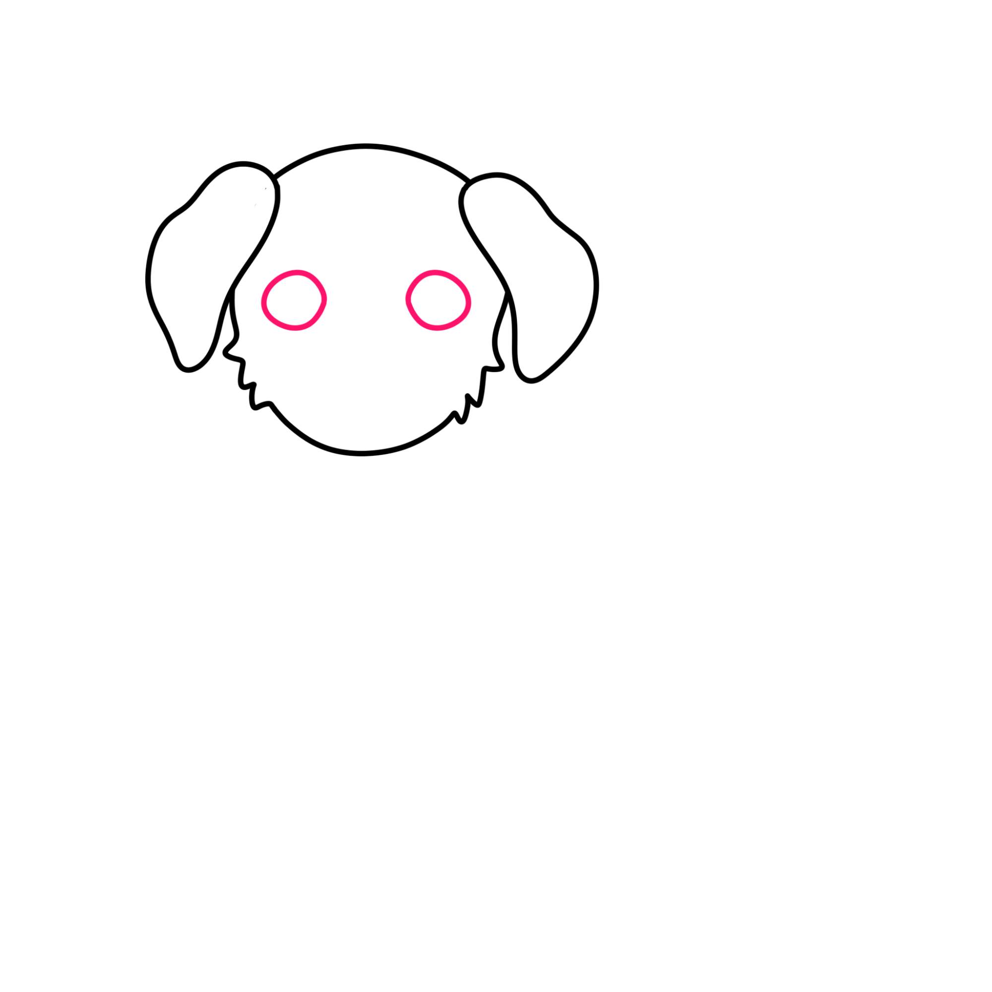 How to Draw a Puppy (step by step) - Step-3