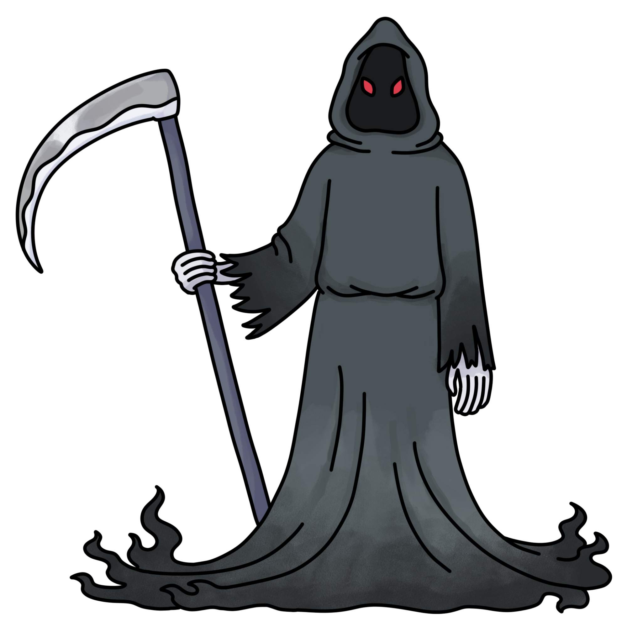 How to Draw the Grim Reaper - Step-15