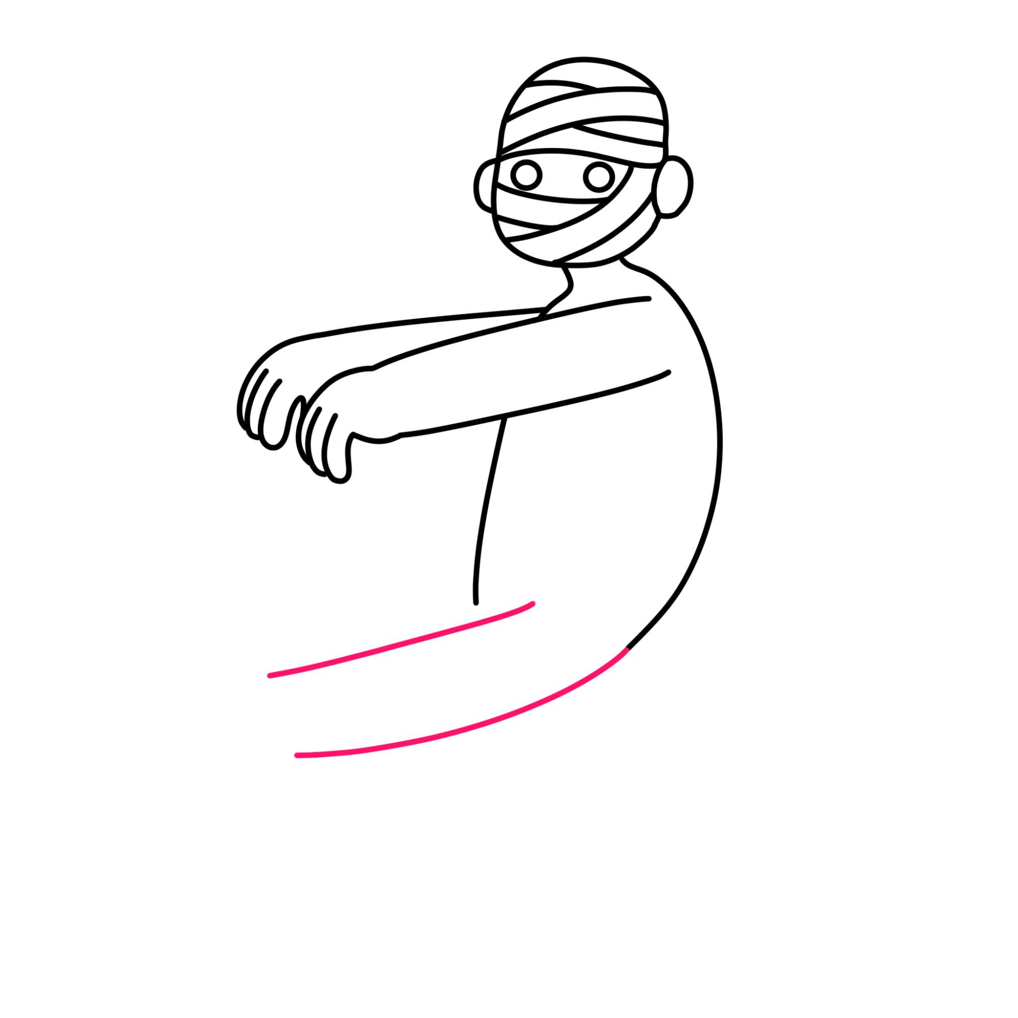 Mummy Drawing - Step-7