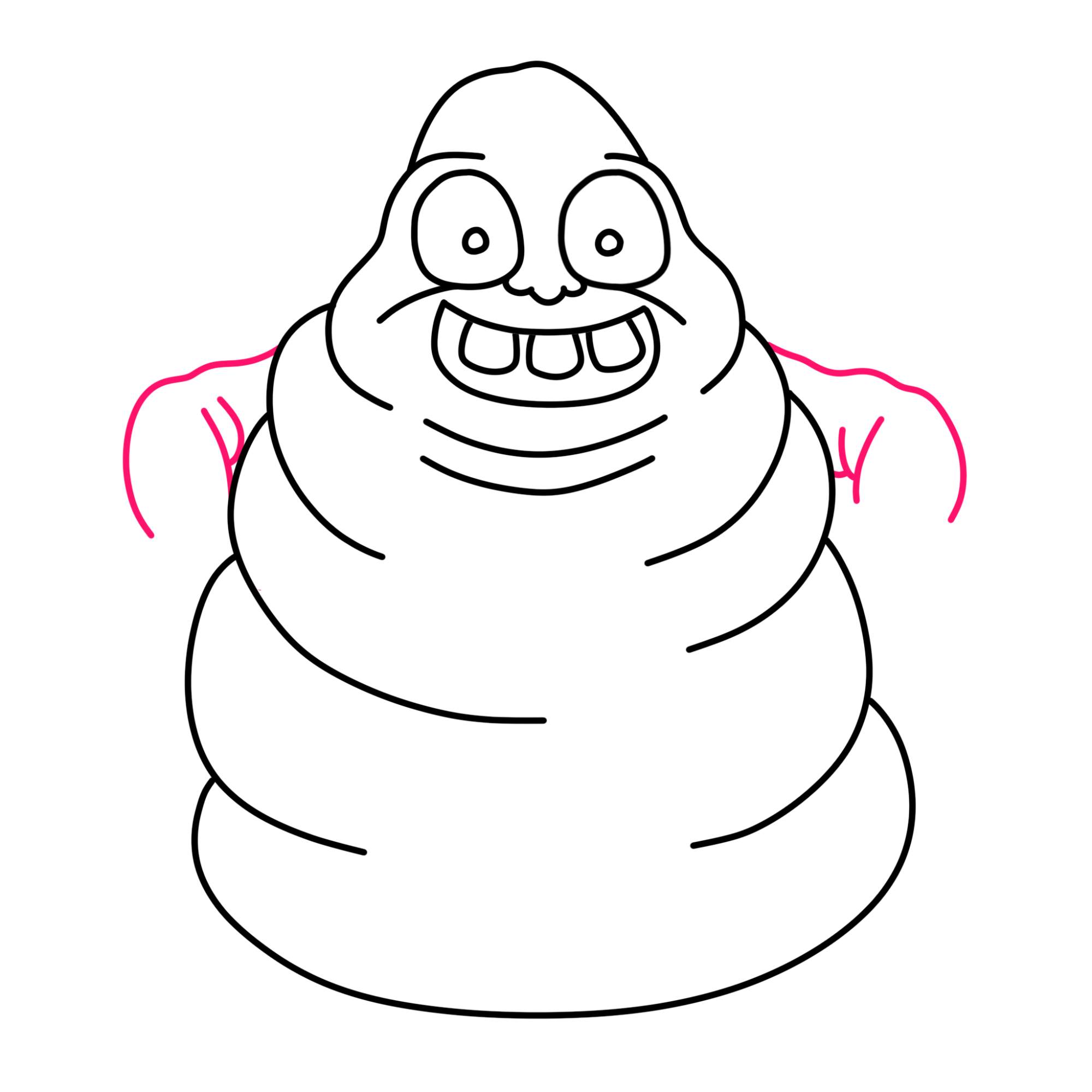 Slimer Drawing - Step-10