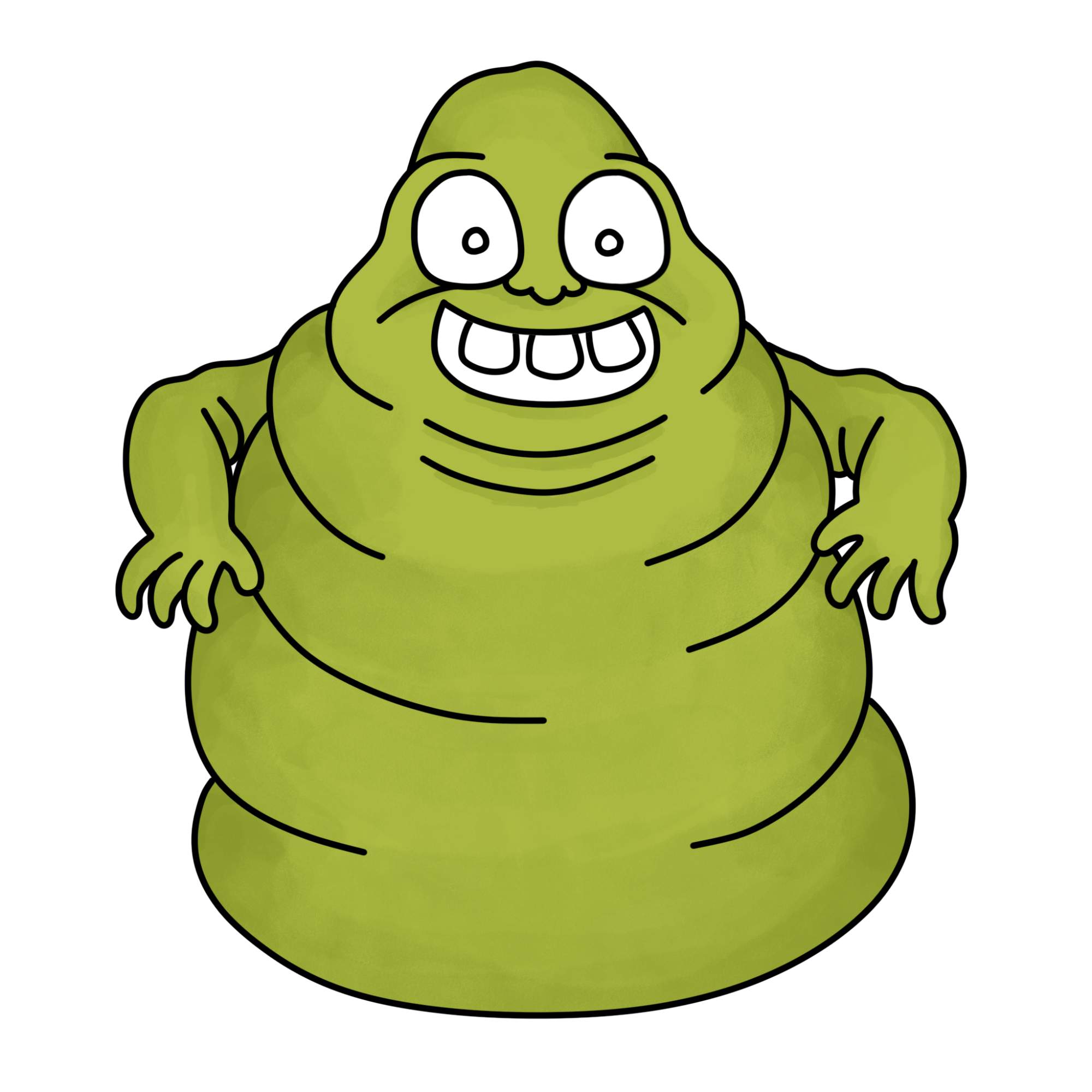 Slimer Drawing - Step-12