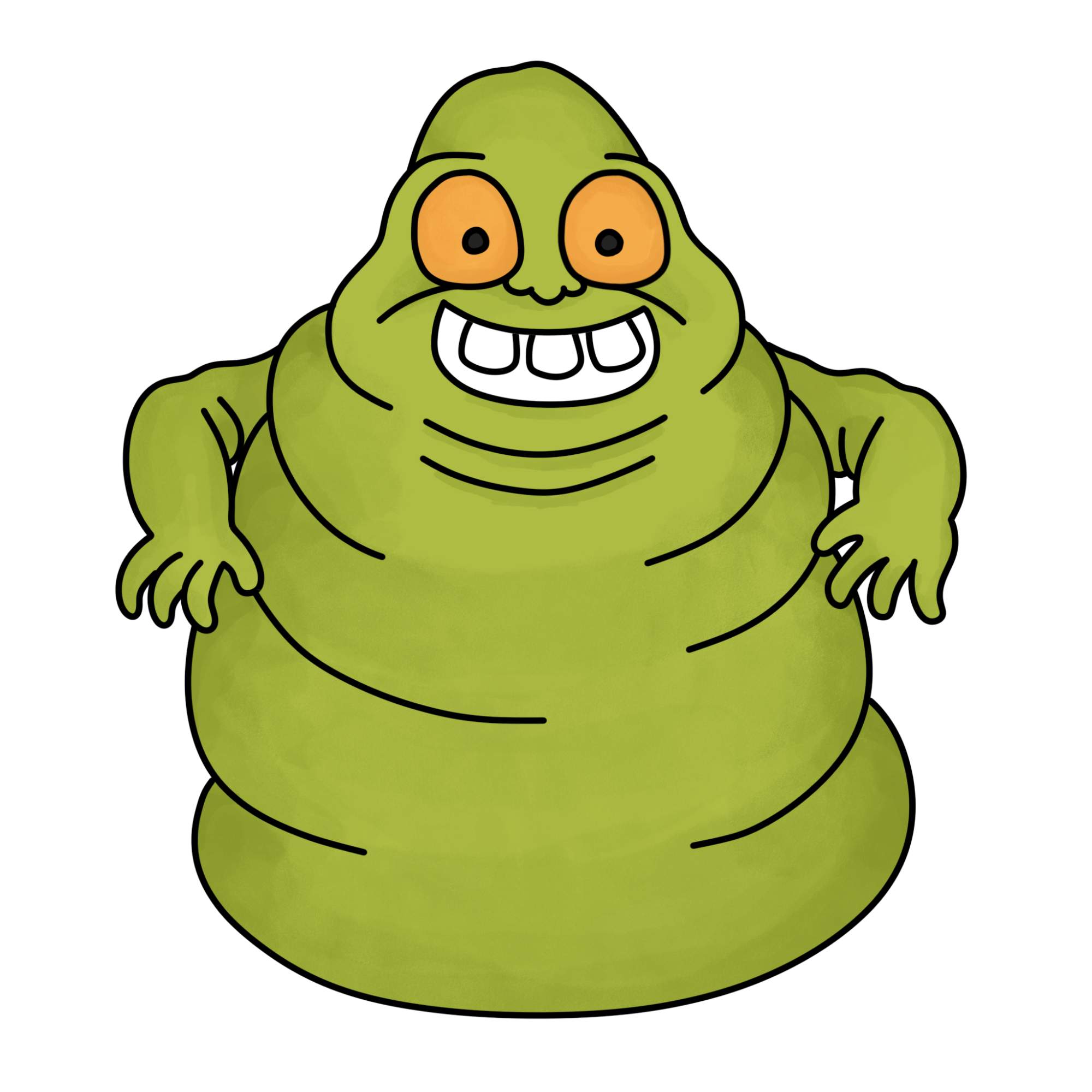 Slimer Drawing - Step-13