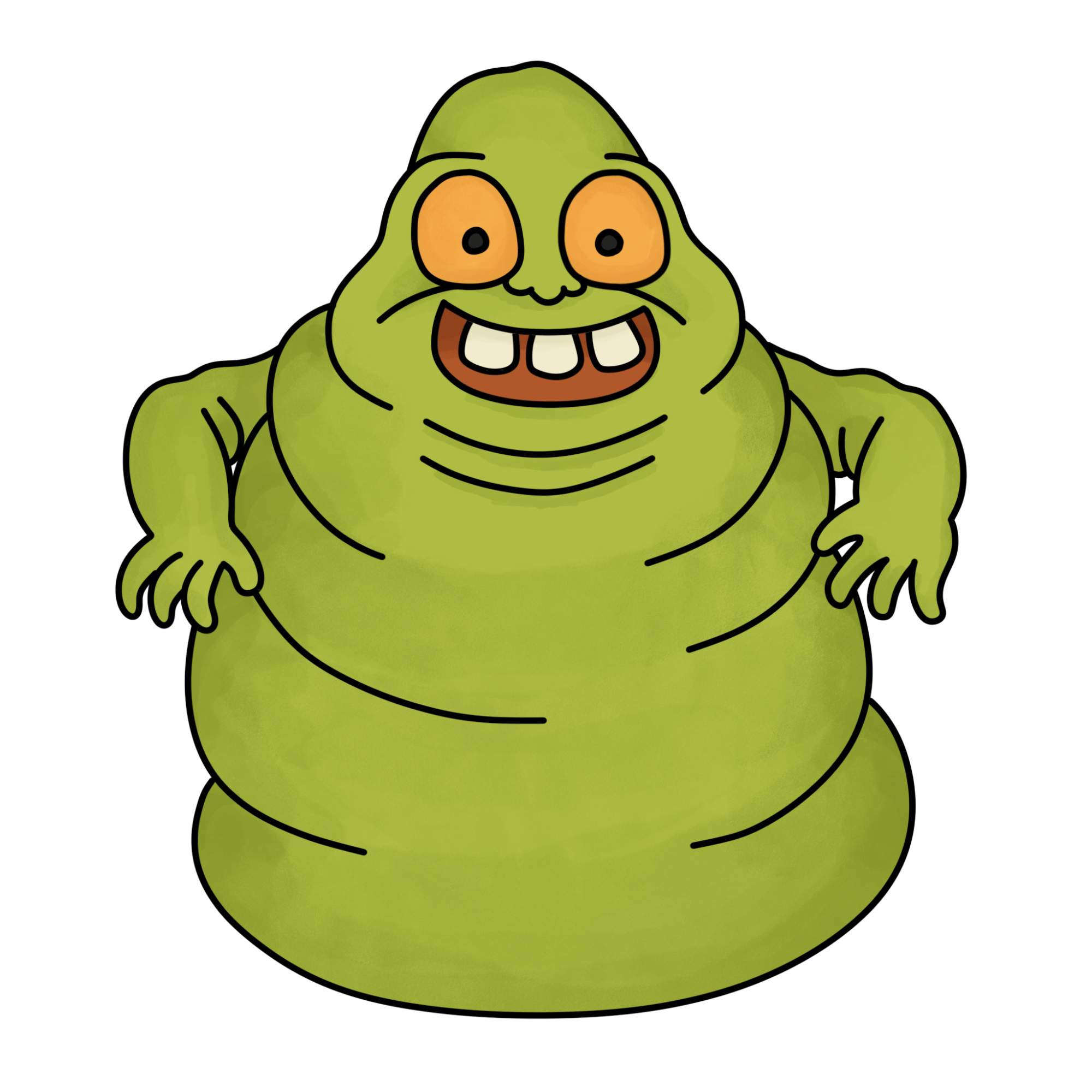 Slimer Drawing - Step-15