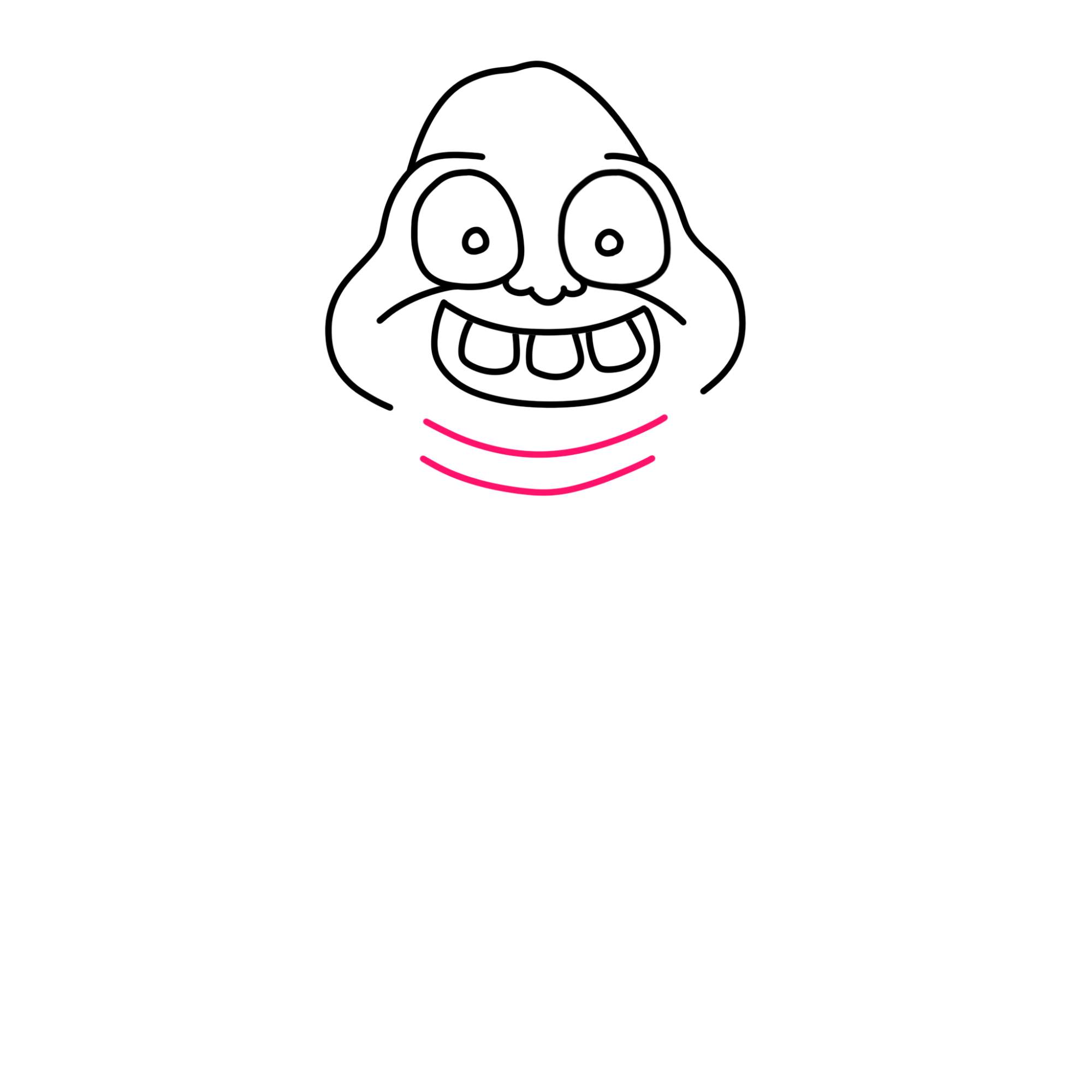 Slimer Drawing - Step-8