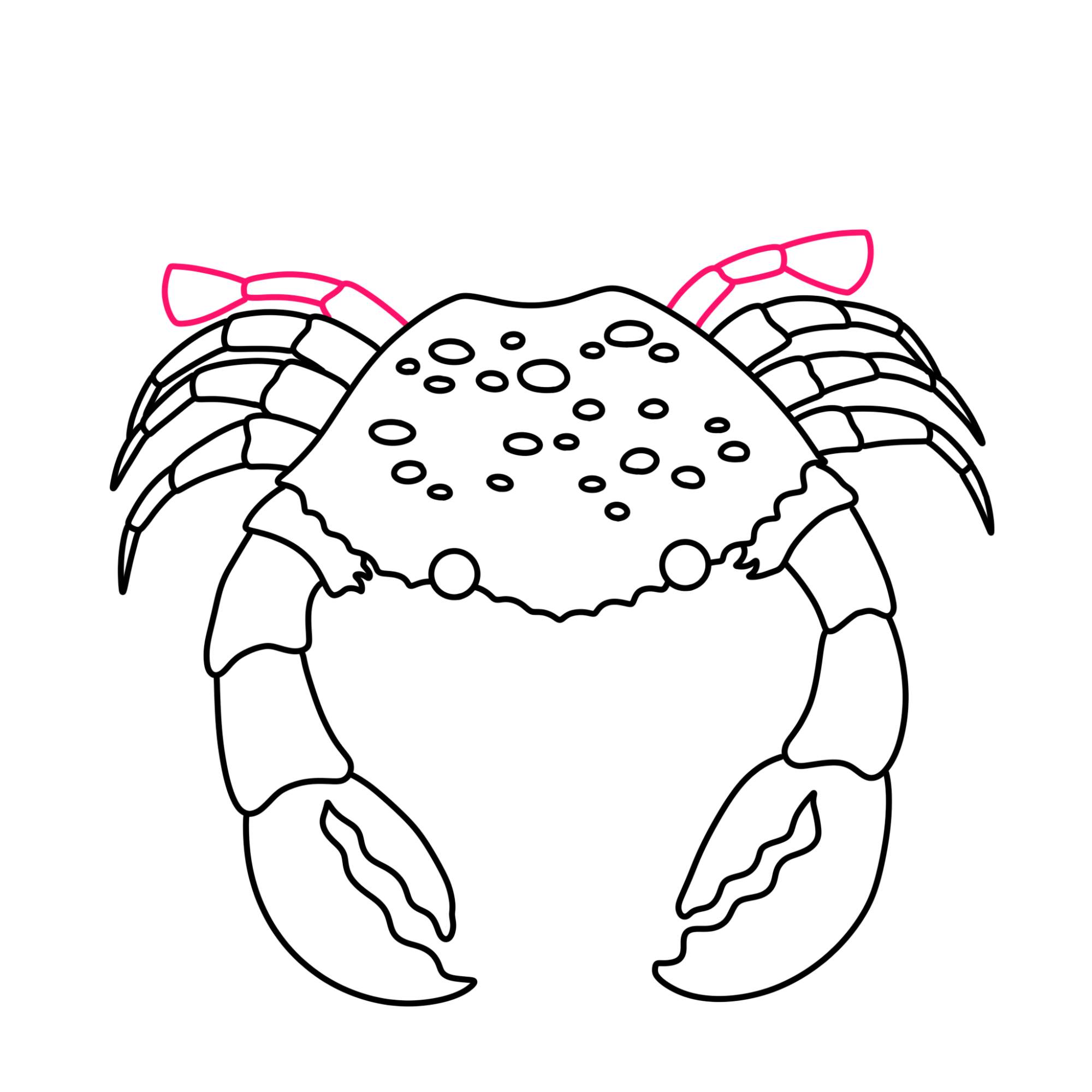 How to Draw a Crab - Step-9