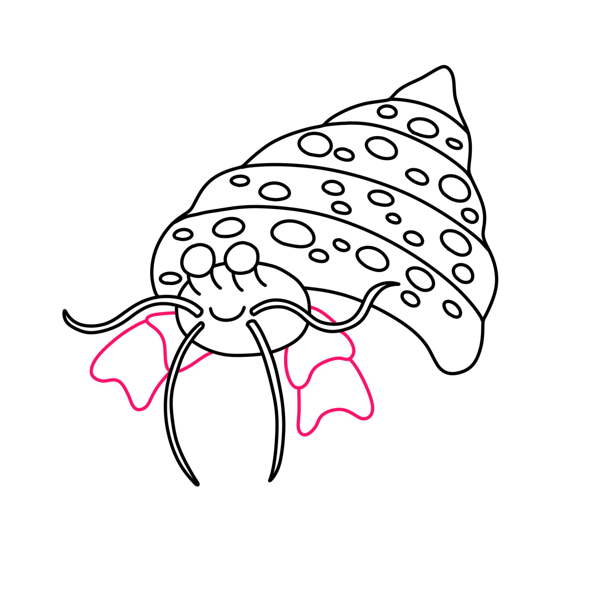 How to Draw a Hermit Crab - Step-8