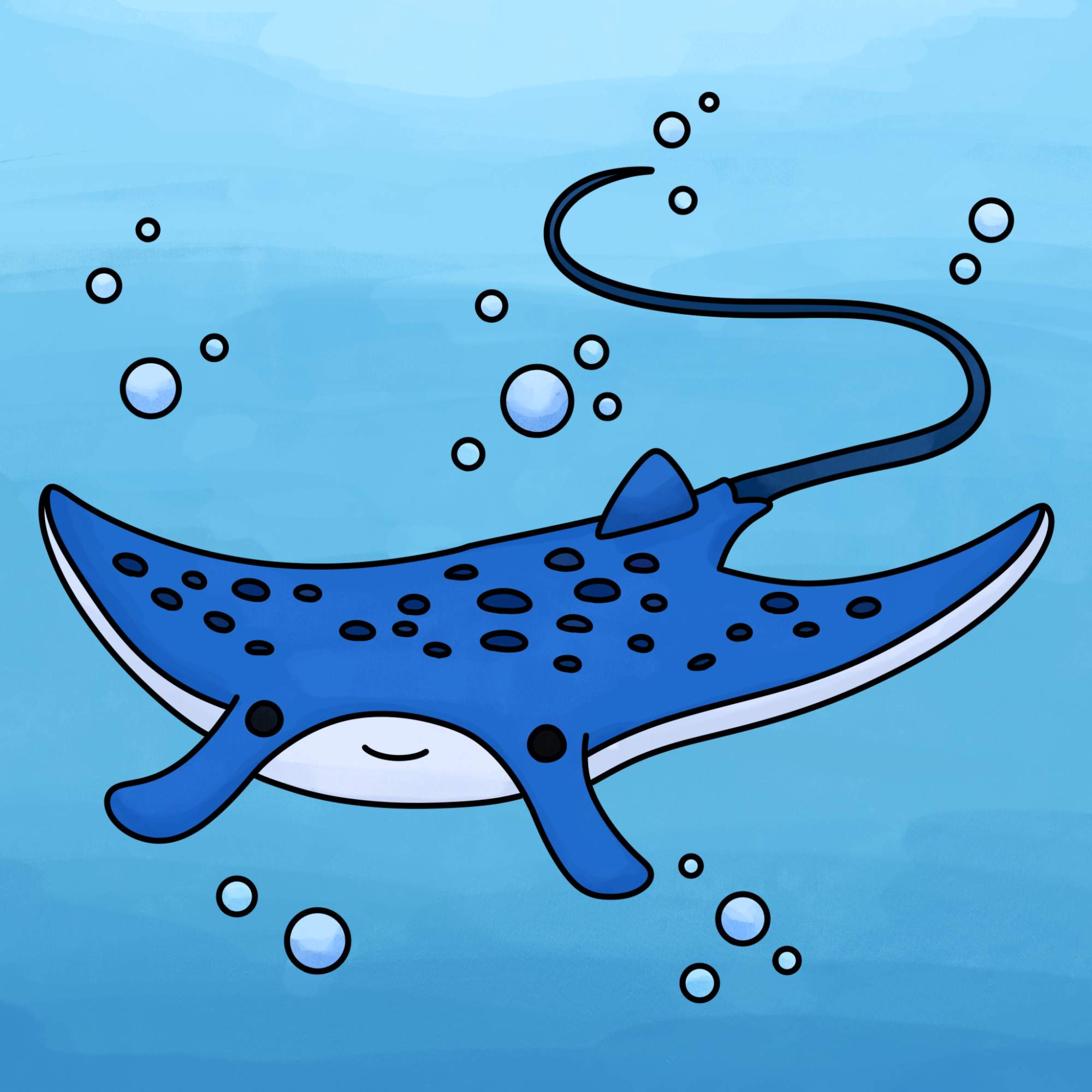 Manta Ray Drawing