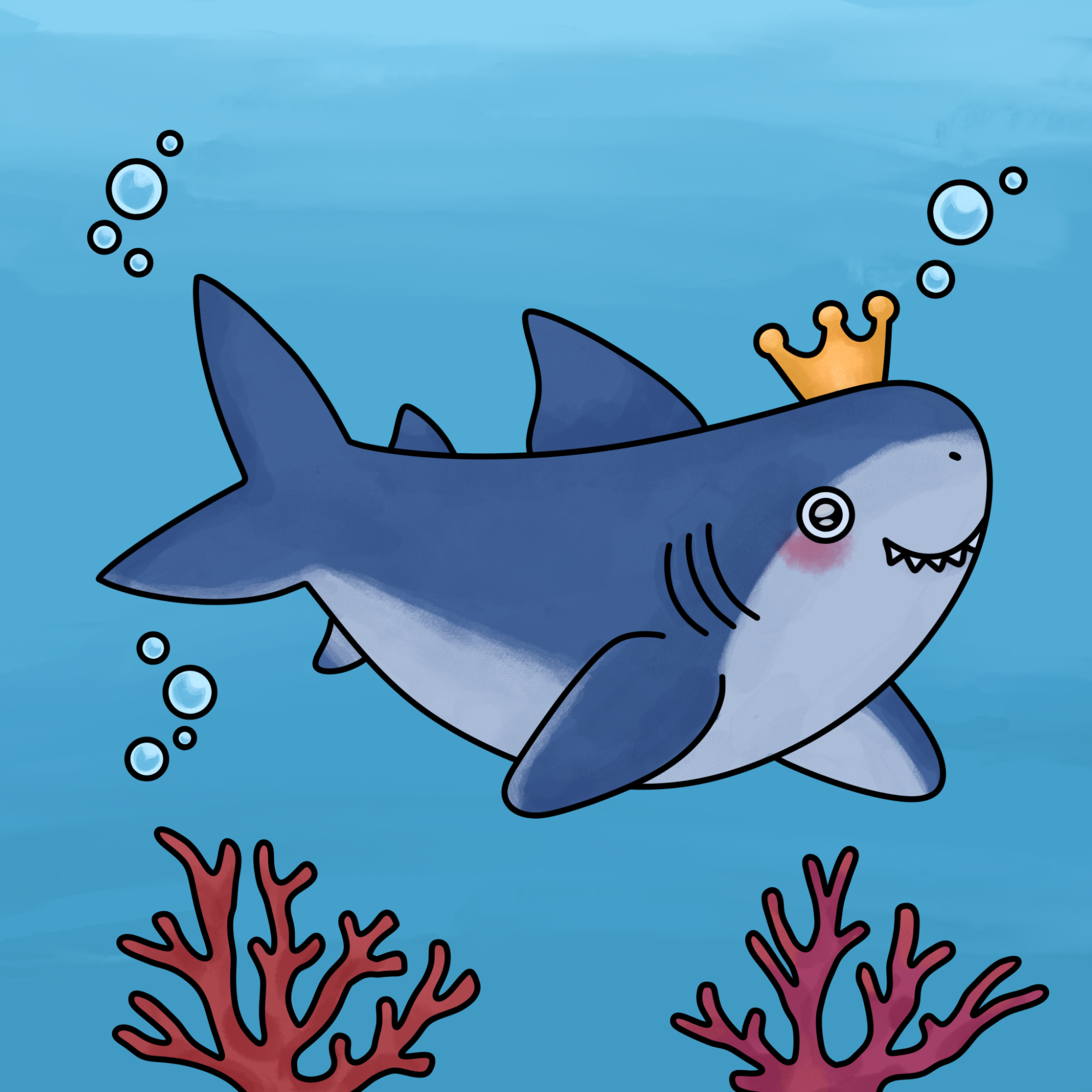 Shark Cartoon Drawing