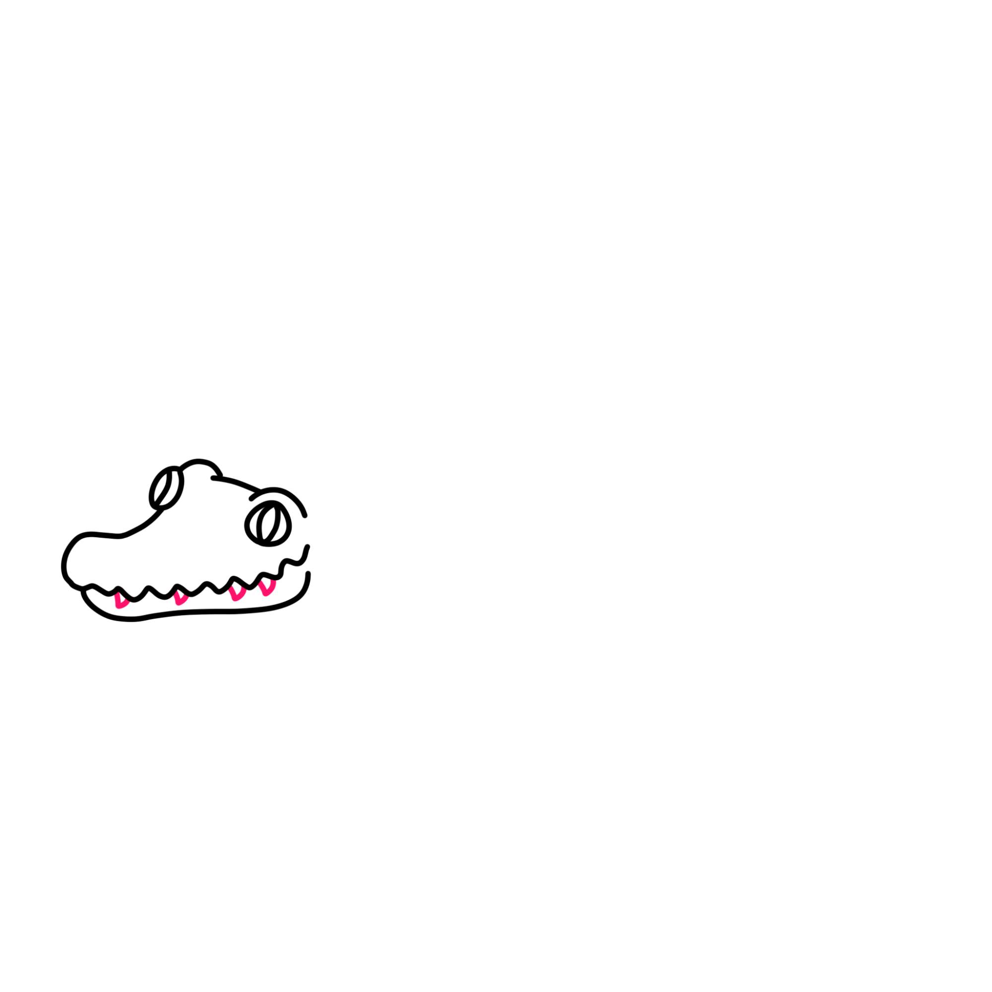 Crocodile Drawing for Kids - Step-6