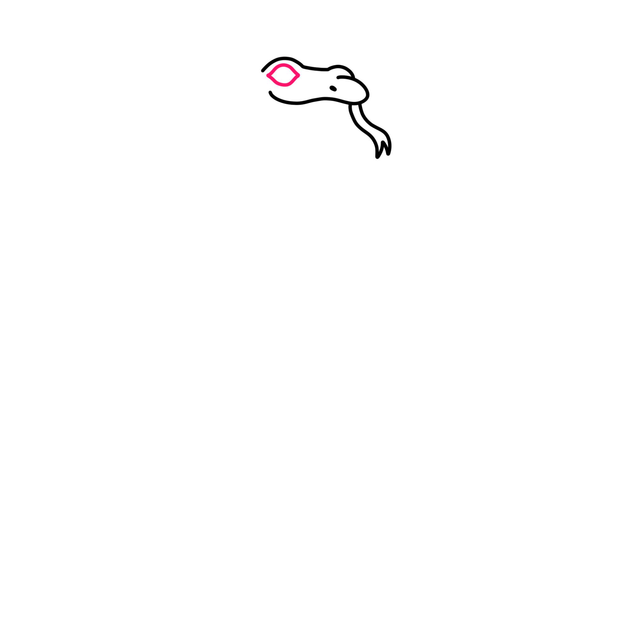 Easy Snake Drawing - Step-5