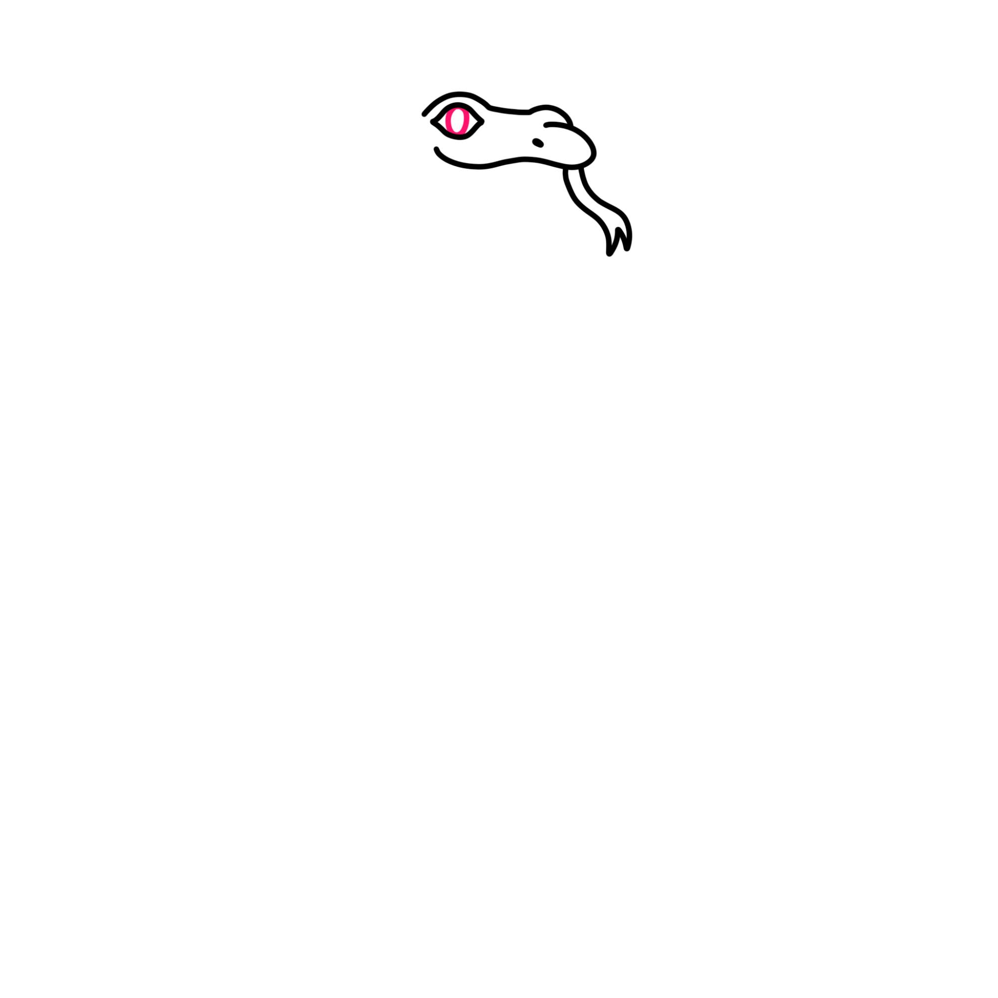 Easy Snake Drawing - Step-6