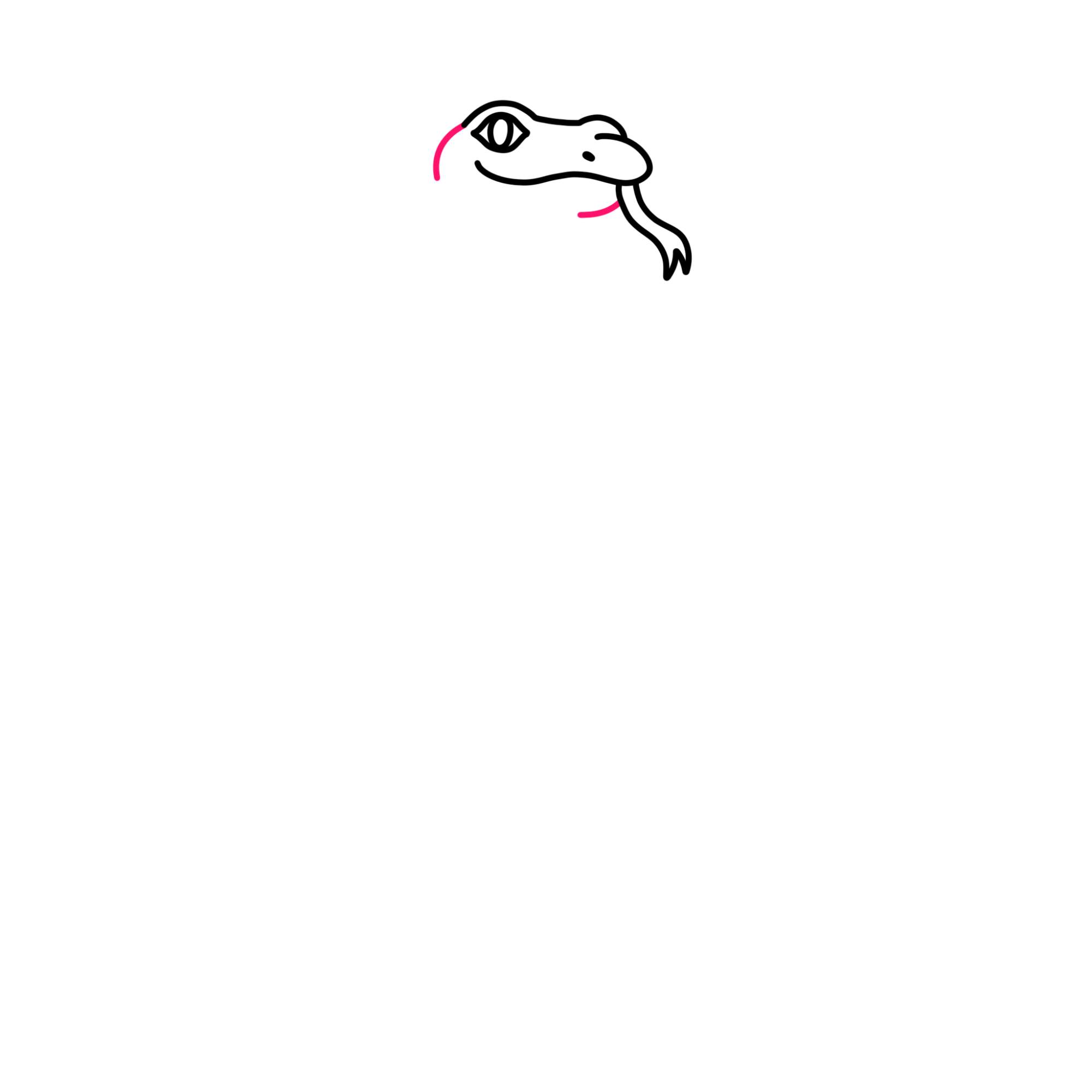 Easy Snake Drawing - Step-7