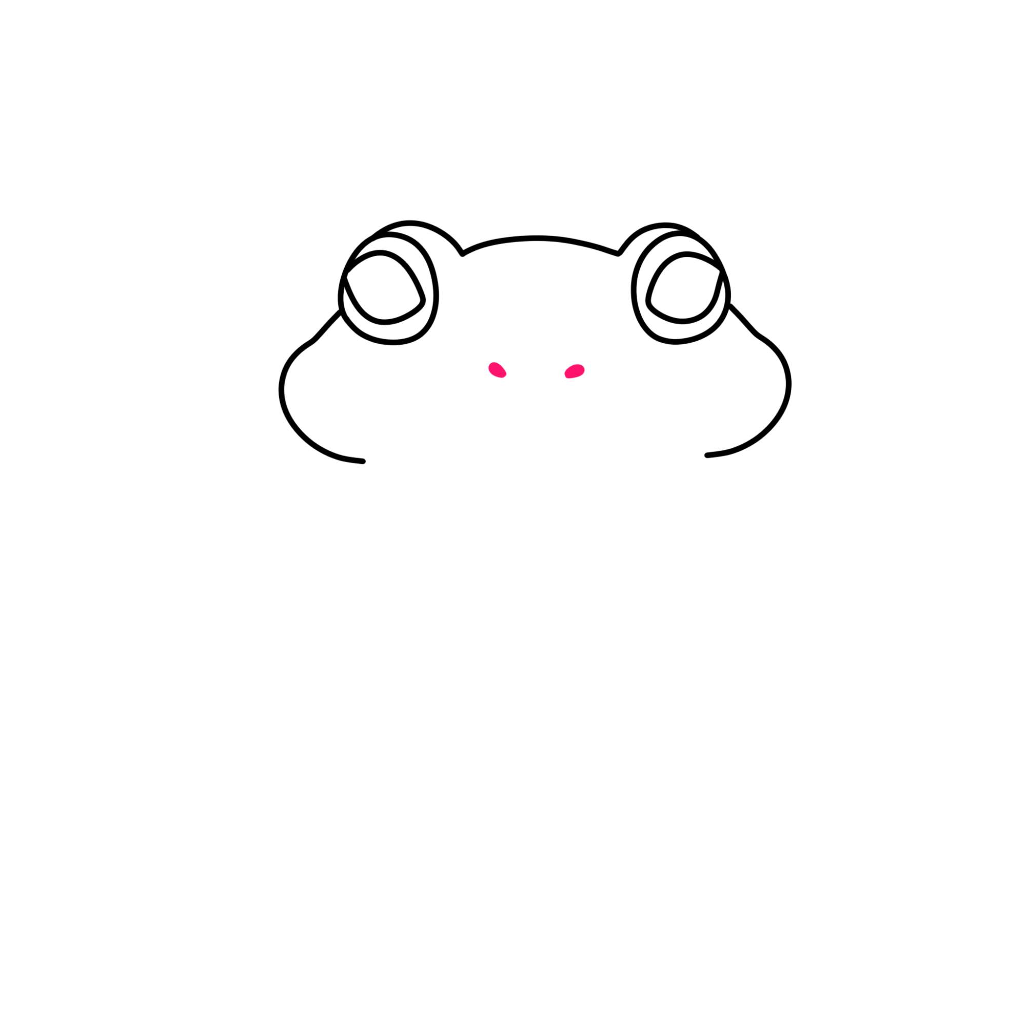 Frog Drawing (easy) - Step-3