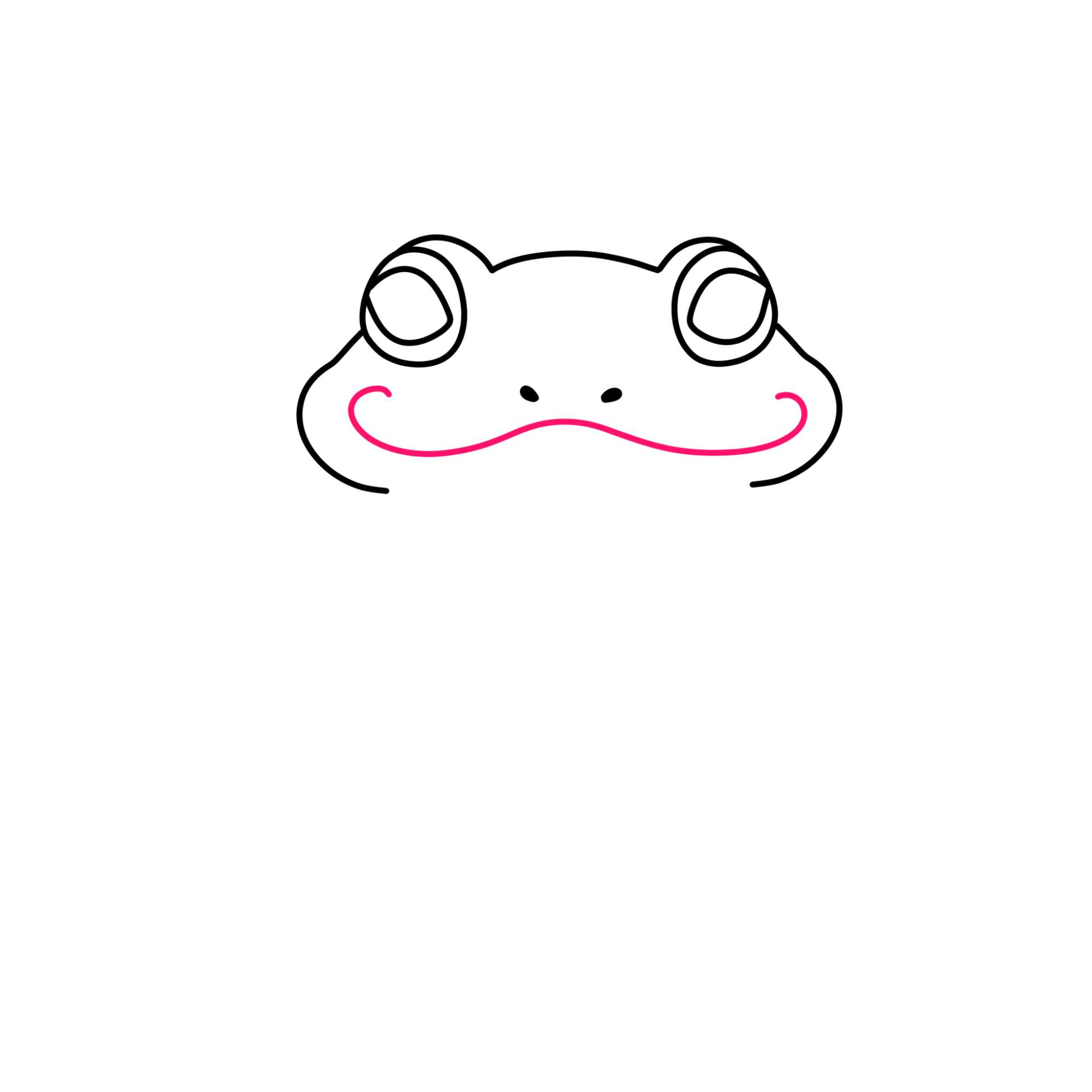 Frog Drawing (easy) - Step-4