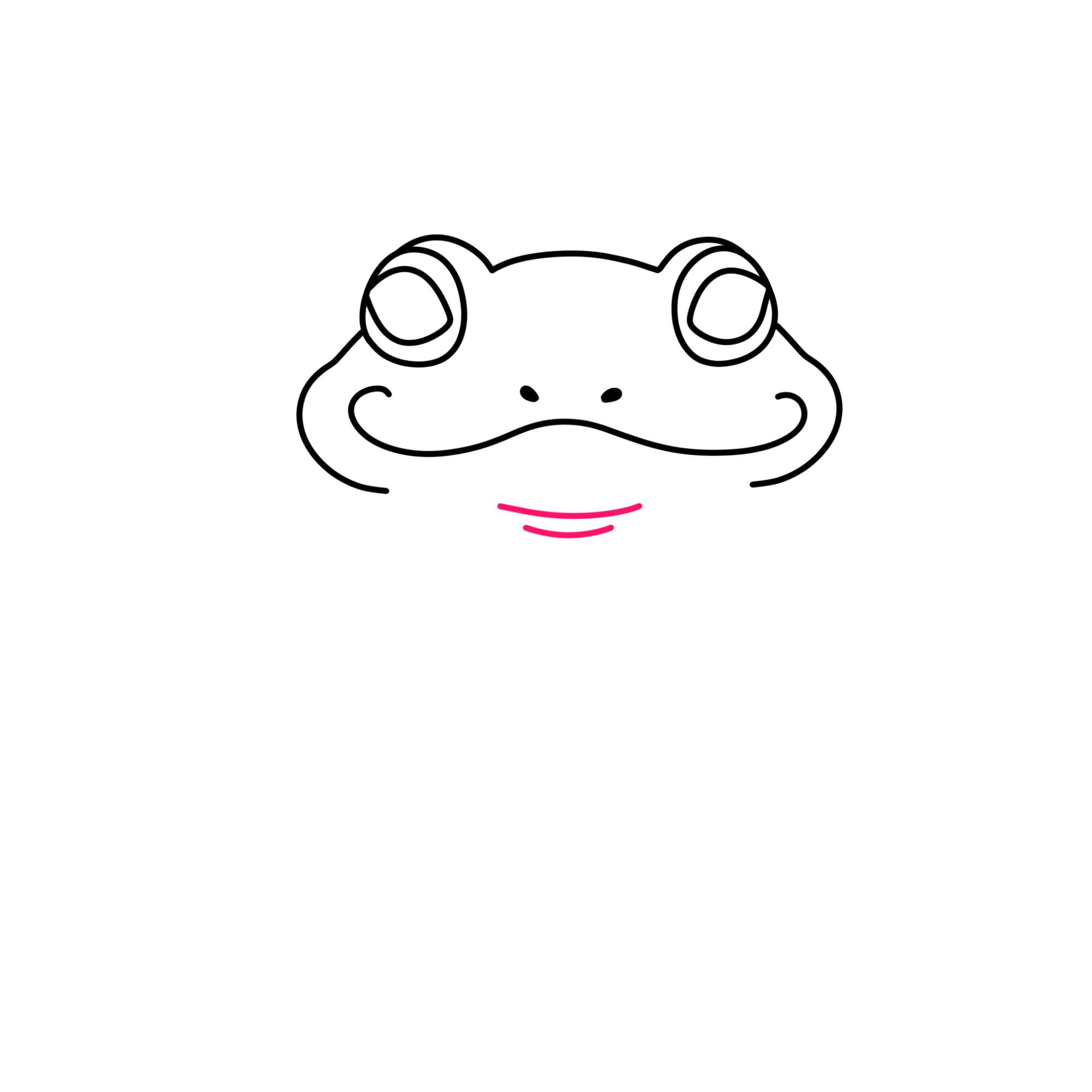 Frog Drawing (easy) - Step-5