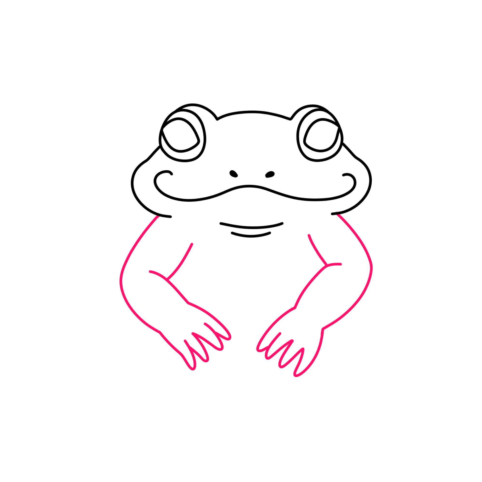 Frog Drawing (easy) - Step-6