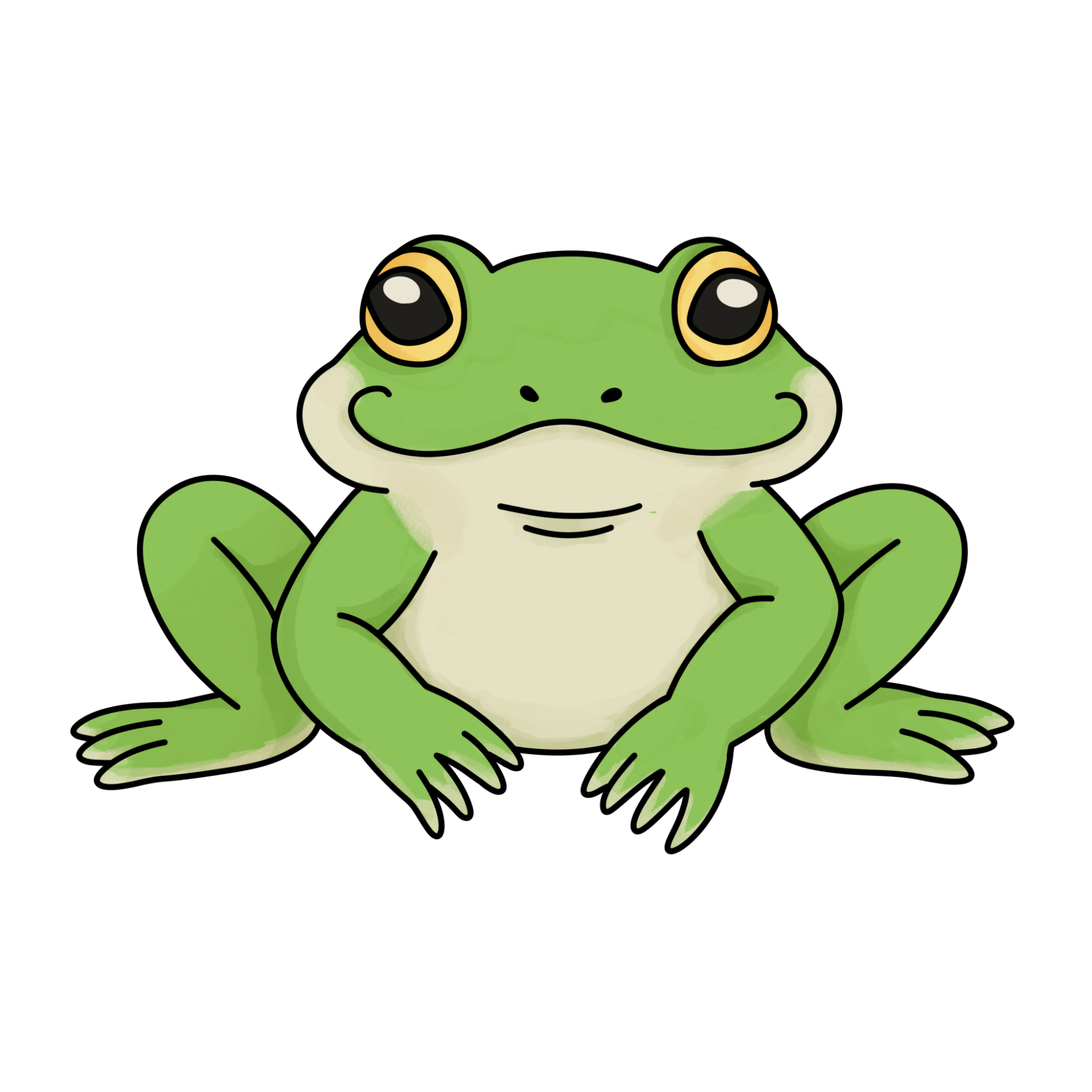 Frog Drawing (easy)