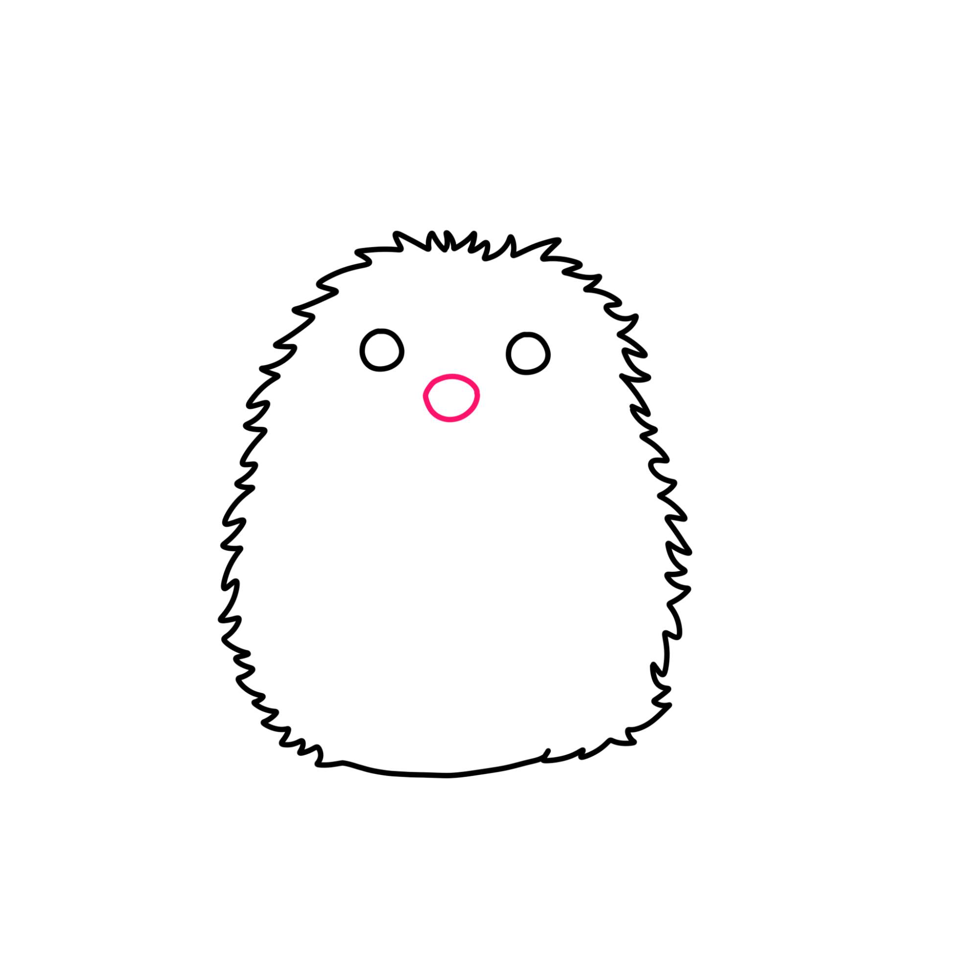 Hedgehog Drawing - Step-3