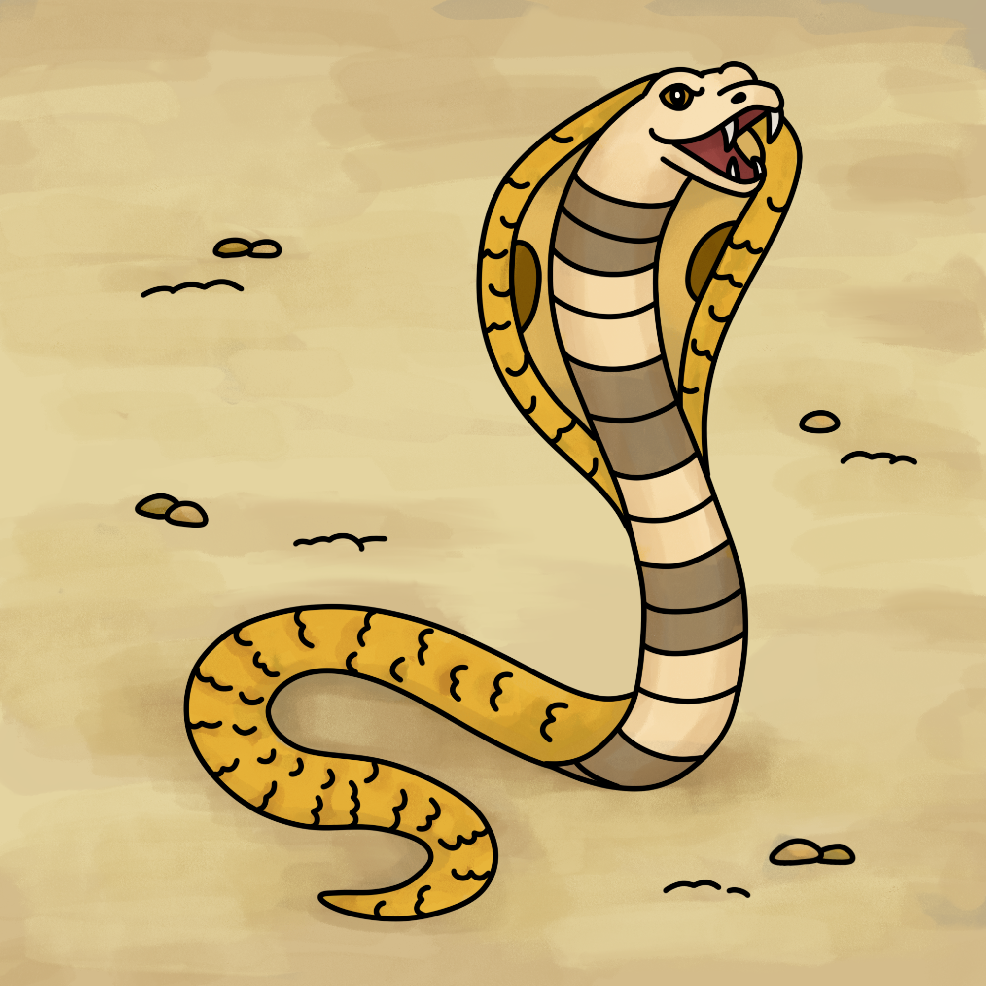 How to Draw a Cobra