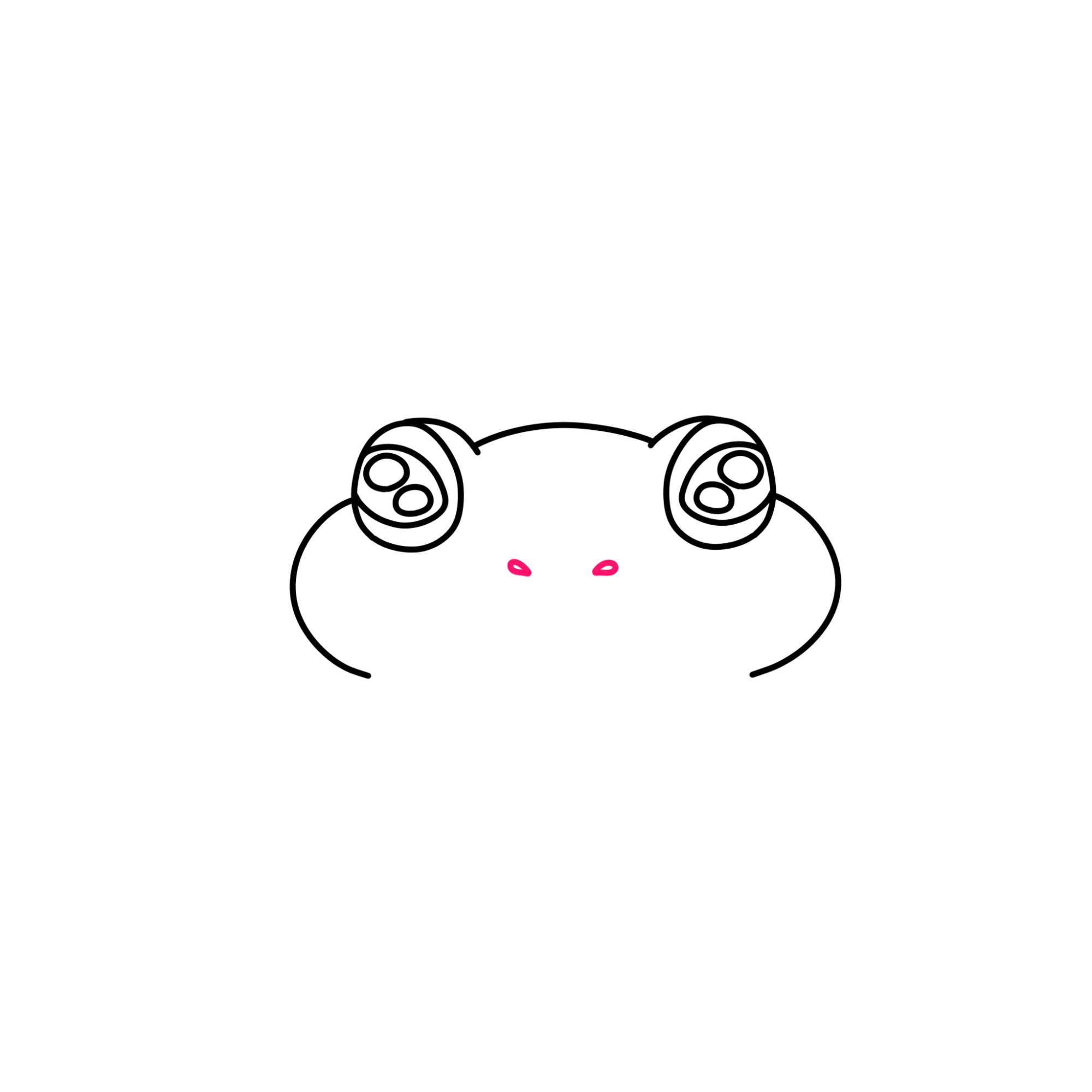 How to Draw a Cute Frog - Step-4