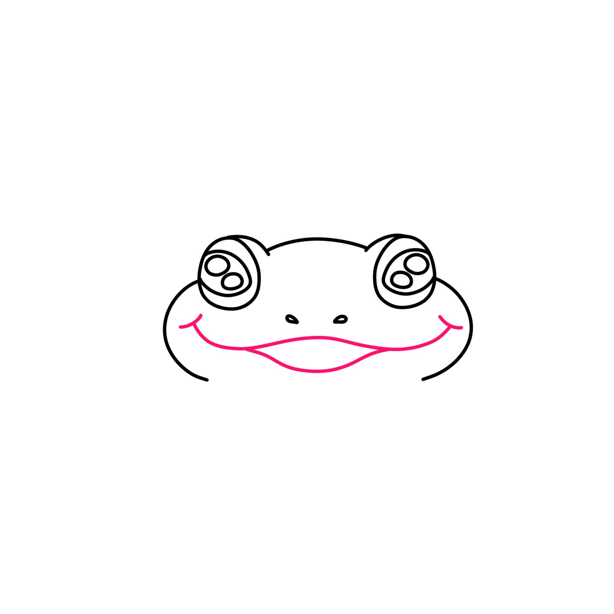 How to Draw a Cute Frog - Step-5