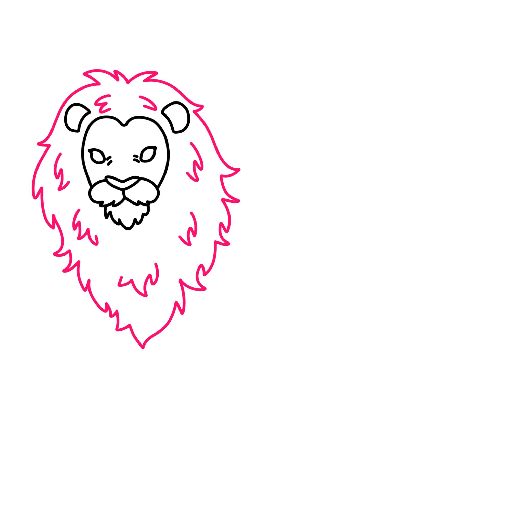 How to Draw a Lion - Step-6