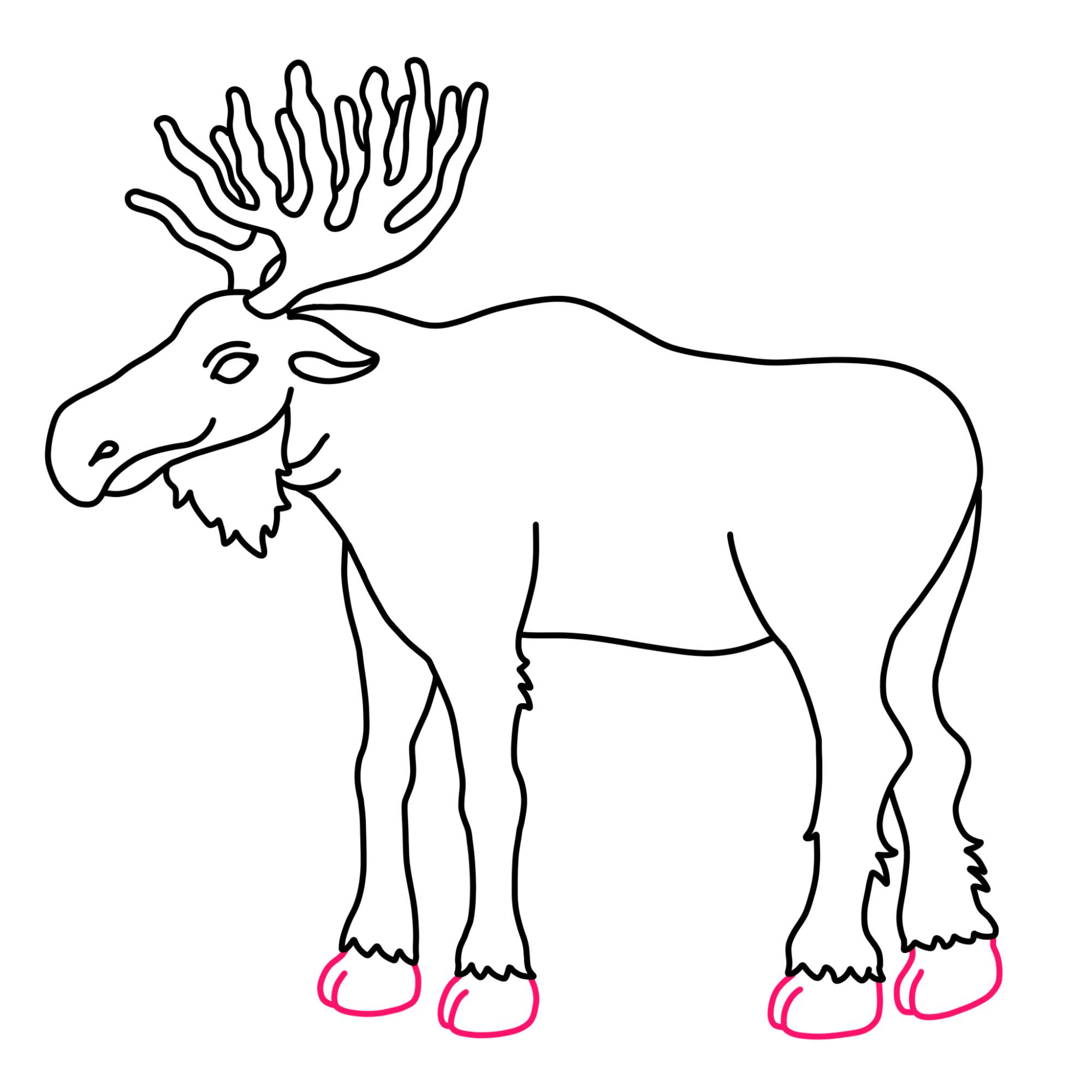 How to Draw a Moose - Step-10