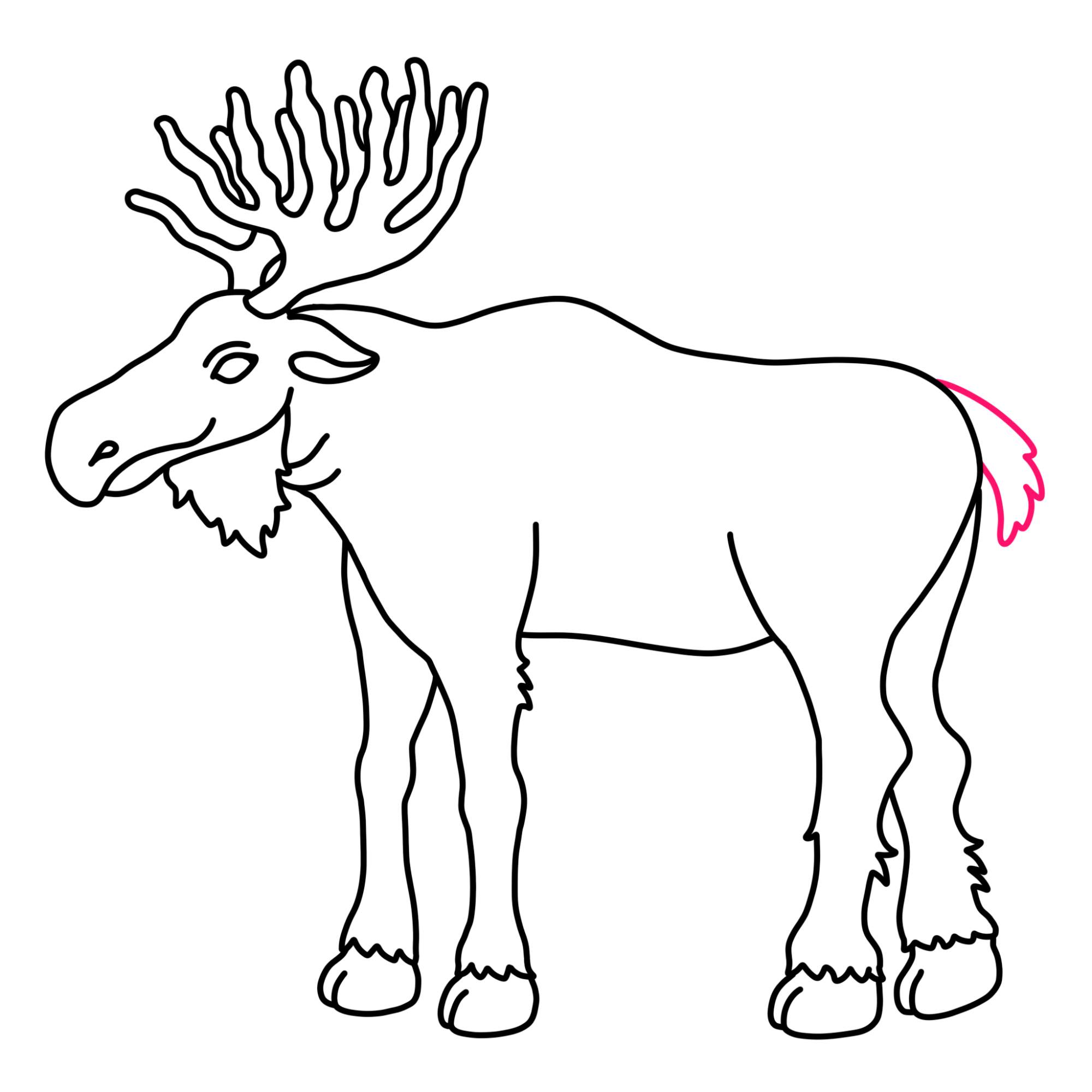 How to Draw a Moose - Step-11