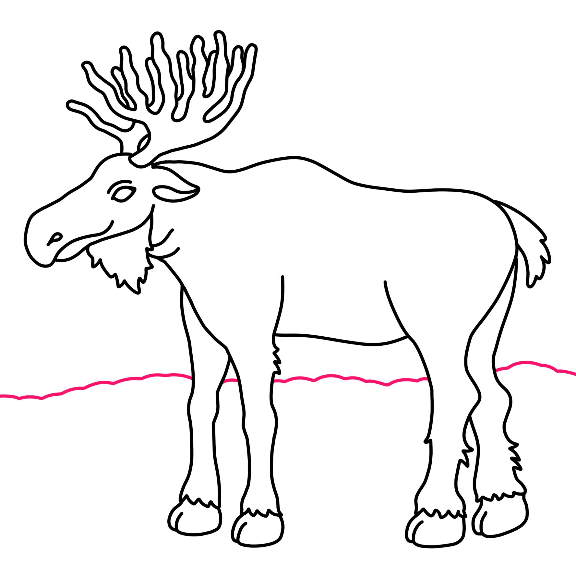 How to Draw a Moose - Step-12