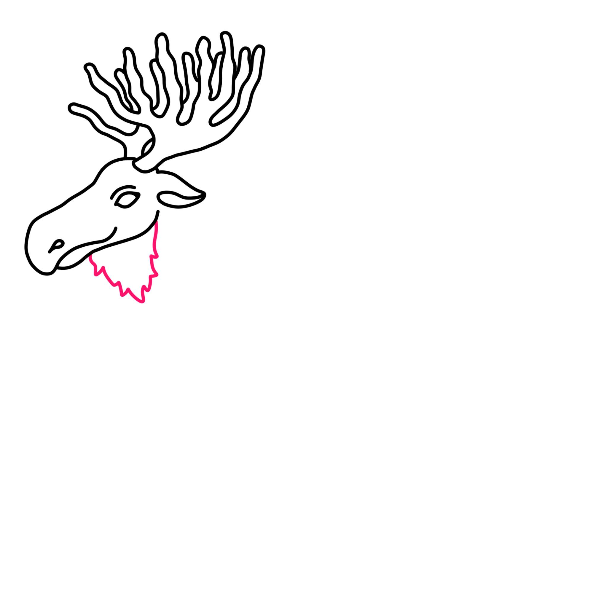 How to Draw a Moose - Step-7