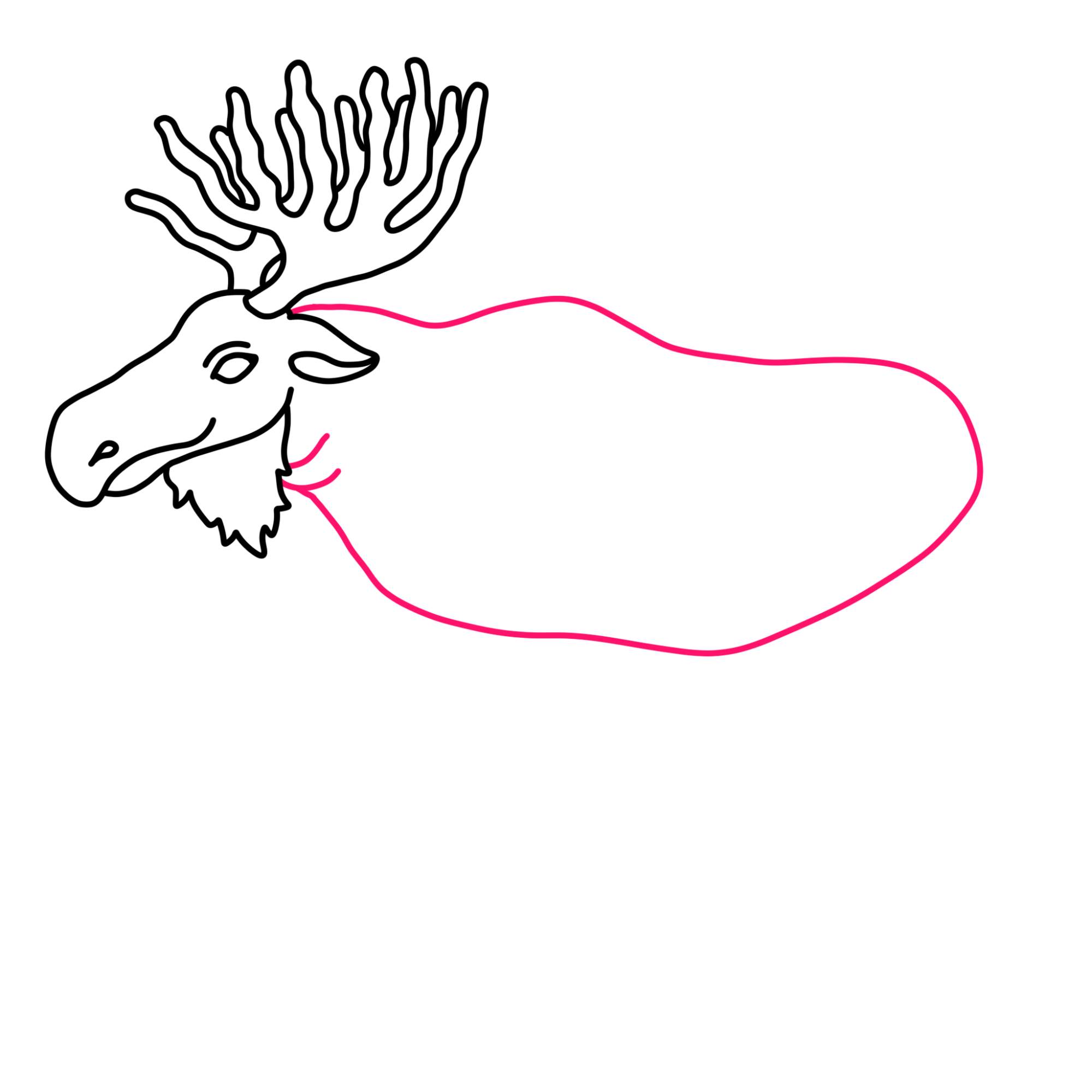 How to Draw a Moose - Step-8