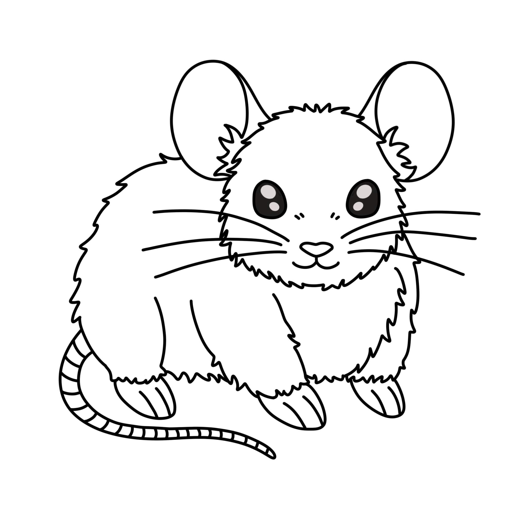 How to Draw a Mouse - Step-12